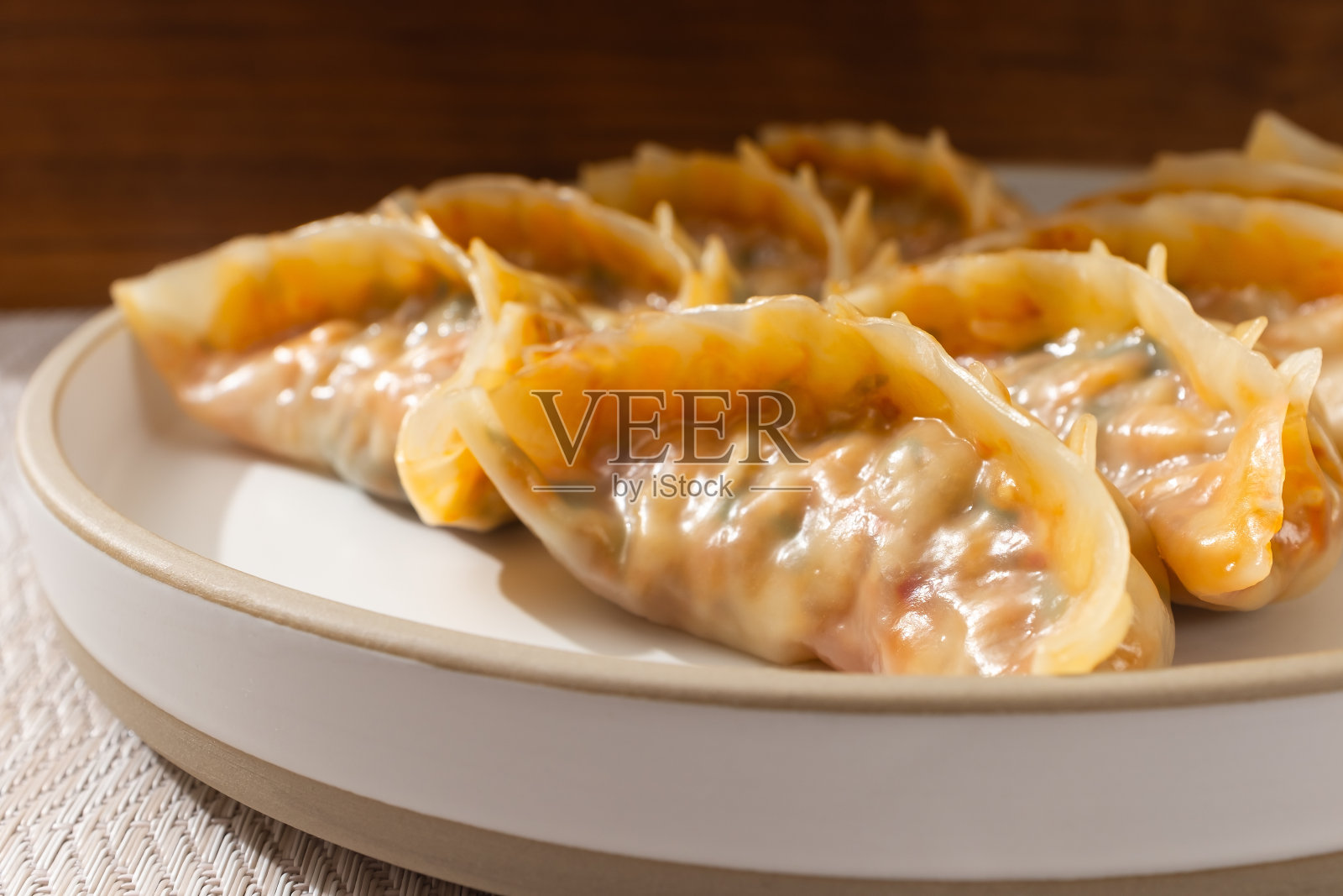 泡菜饺子照片摄影图片