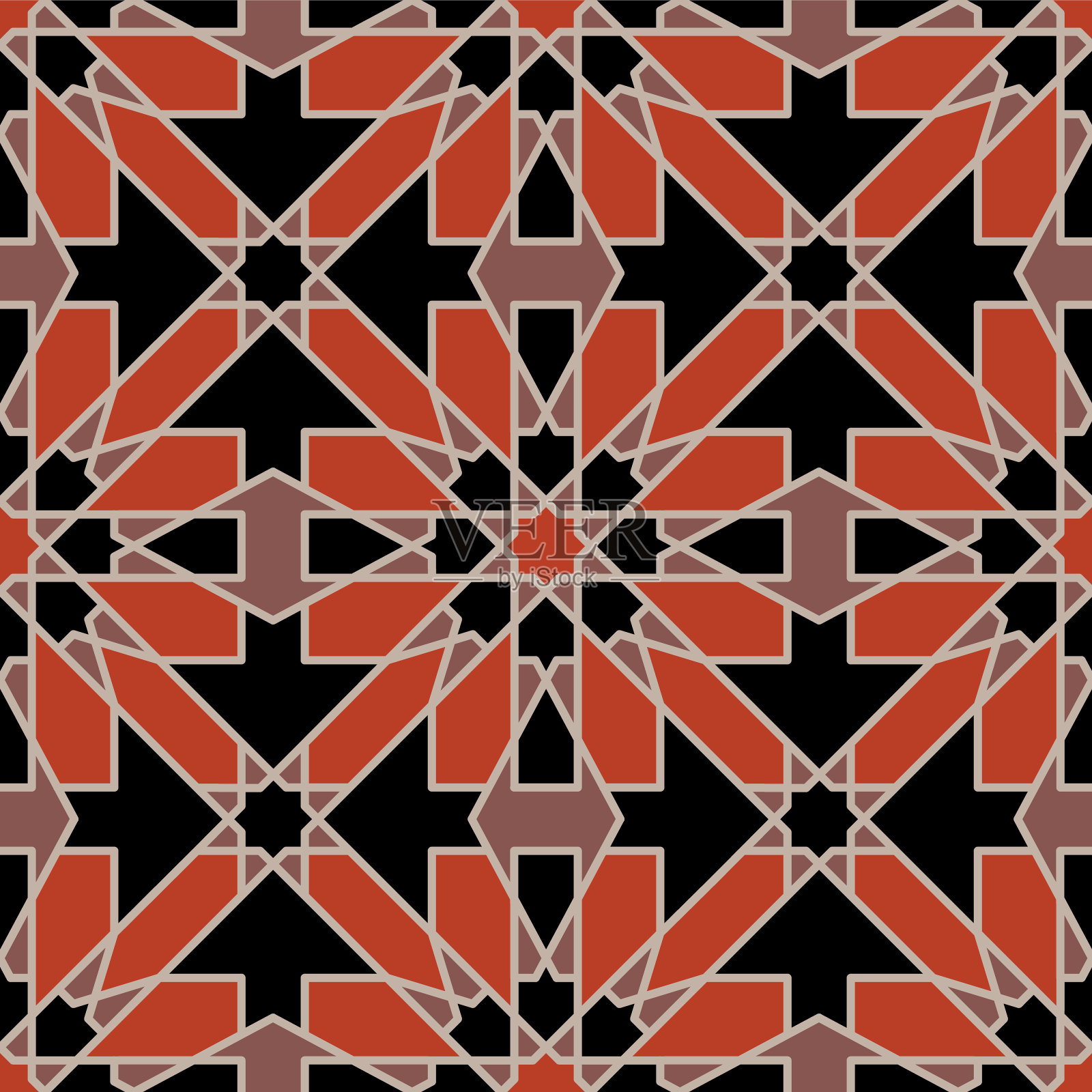 无缝几何图案。插画图片素材