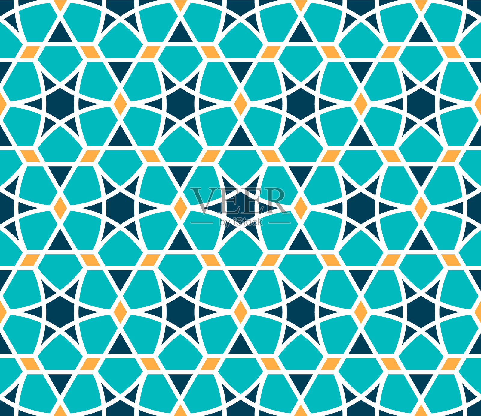 无缝几何图案。插画图片素材