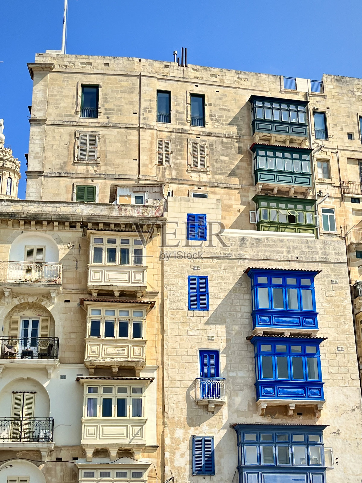 马耳他阳台照片摄影图片