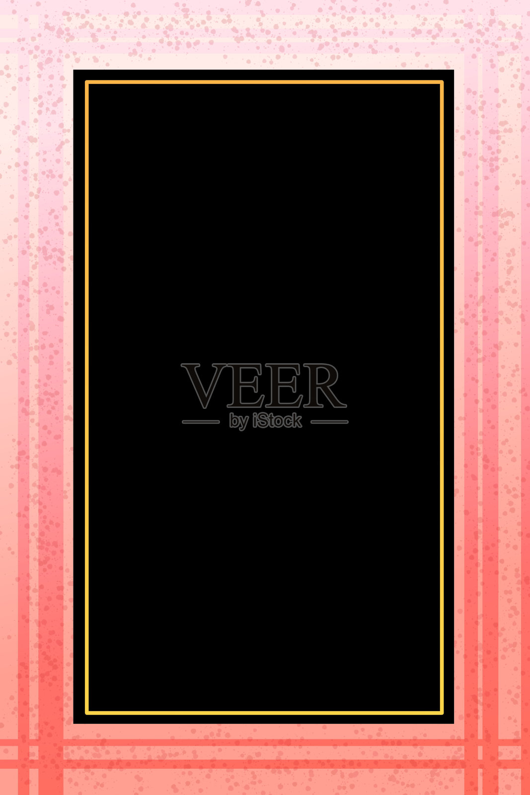 美丽的抽象红粉色边框/框架/卡片模板插画图片素材