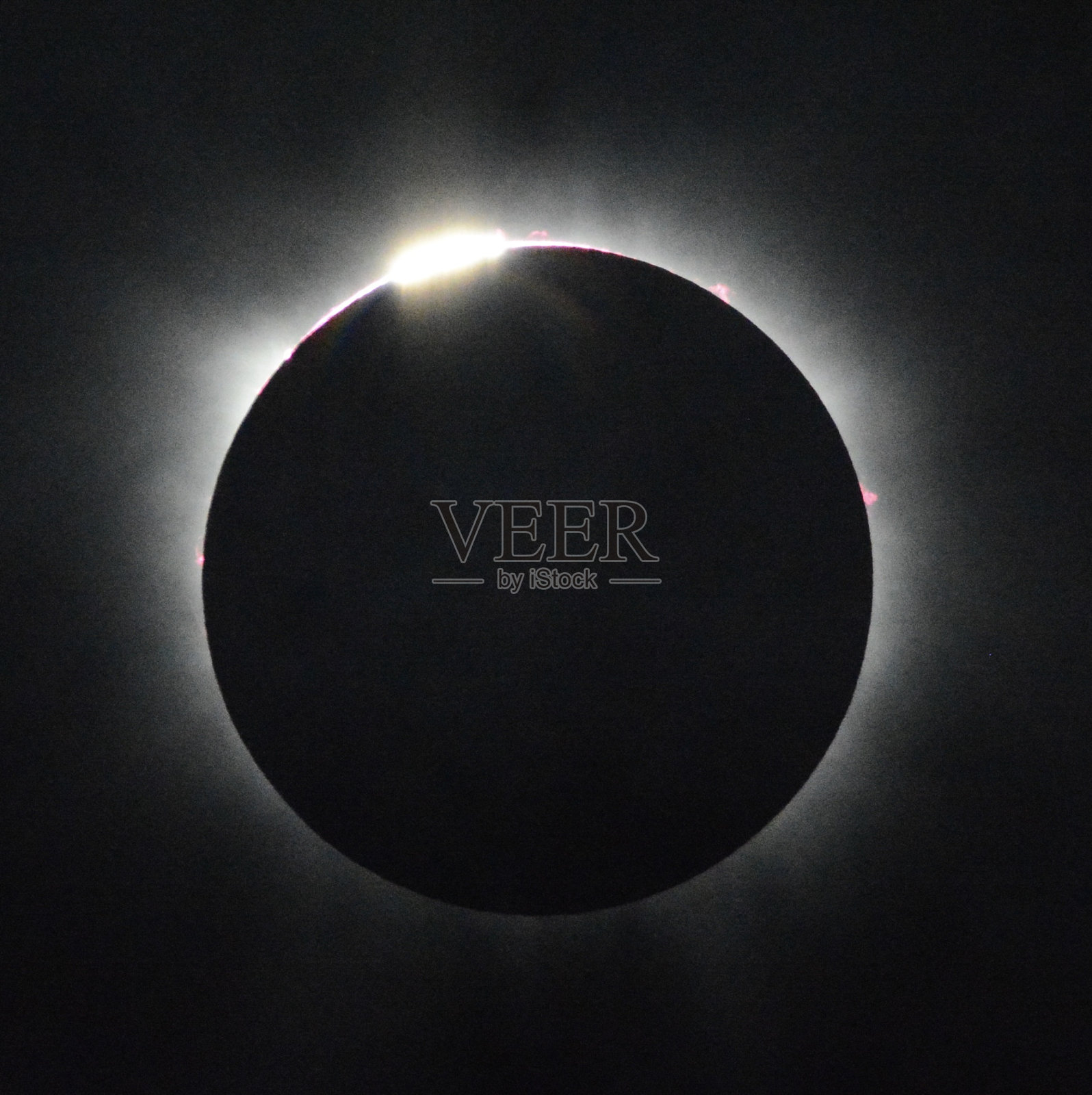 2024年日食照片摄影图片