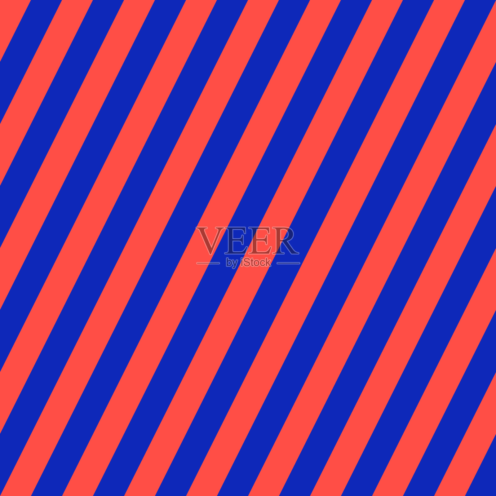 斜条纹无缝矢量图案,90年代风格霓虹蓝和红色插画图片素材