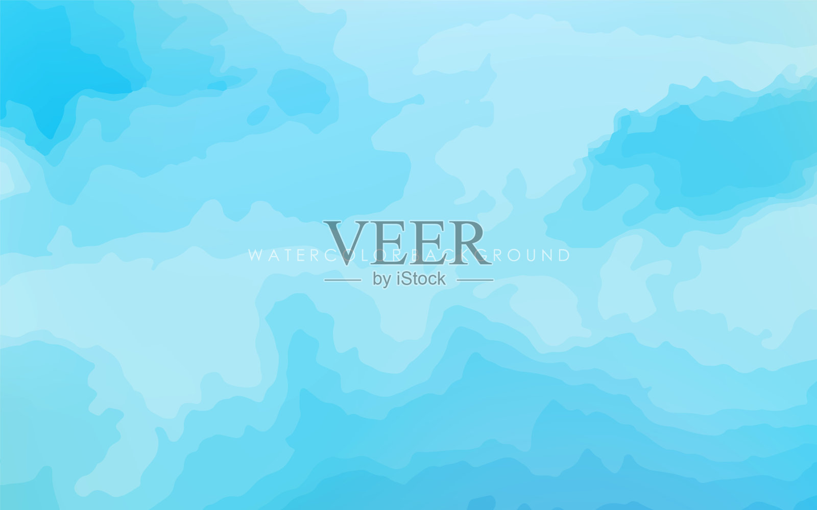 现代背景水彩蓝色和白色插画图片素材