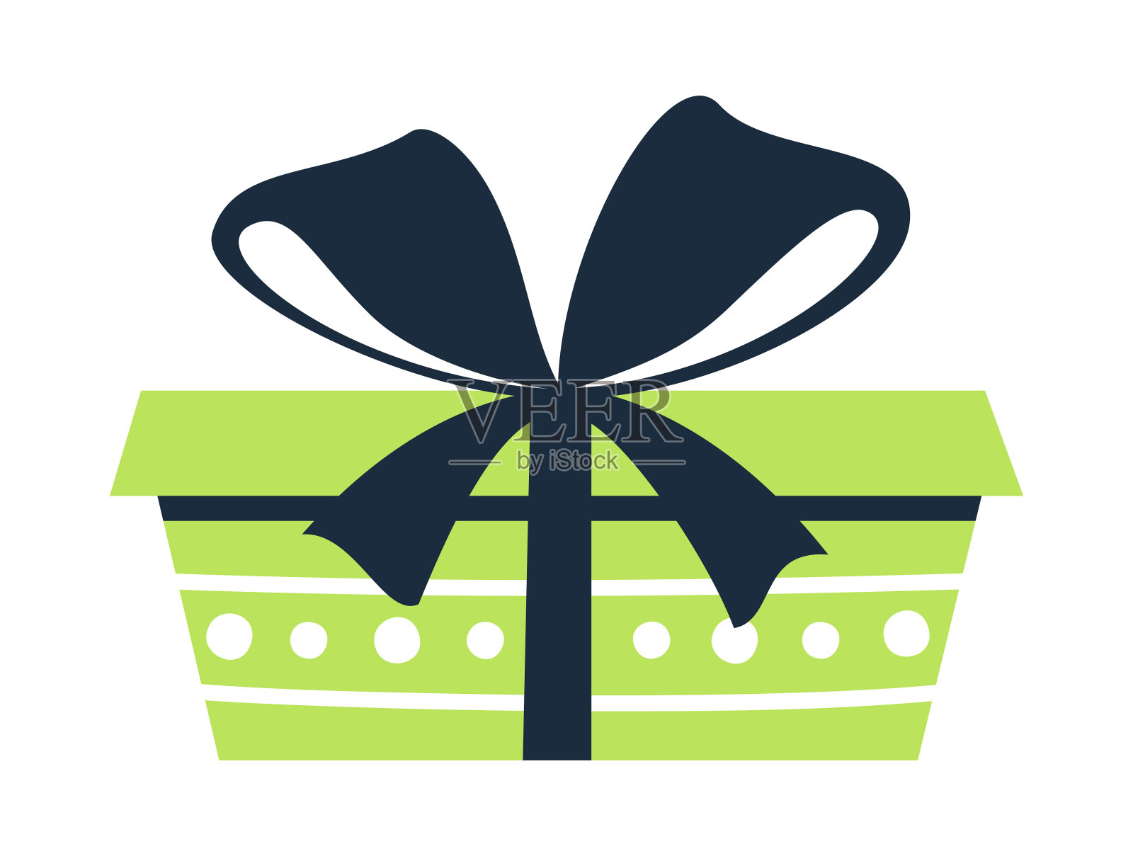 矢量平面礼盒孤立的白色背景插画图片素材