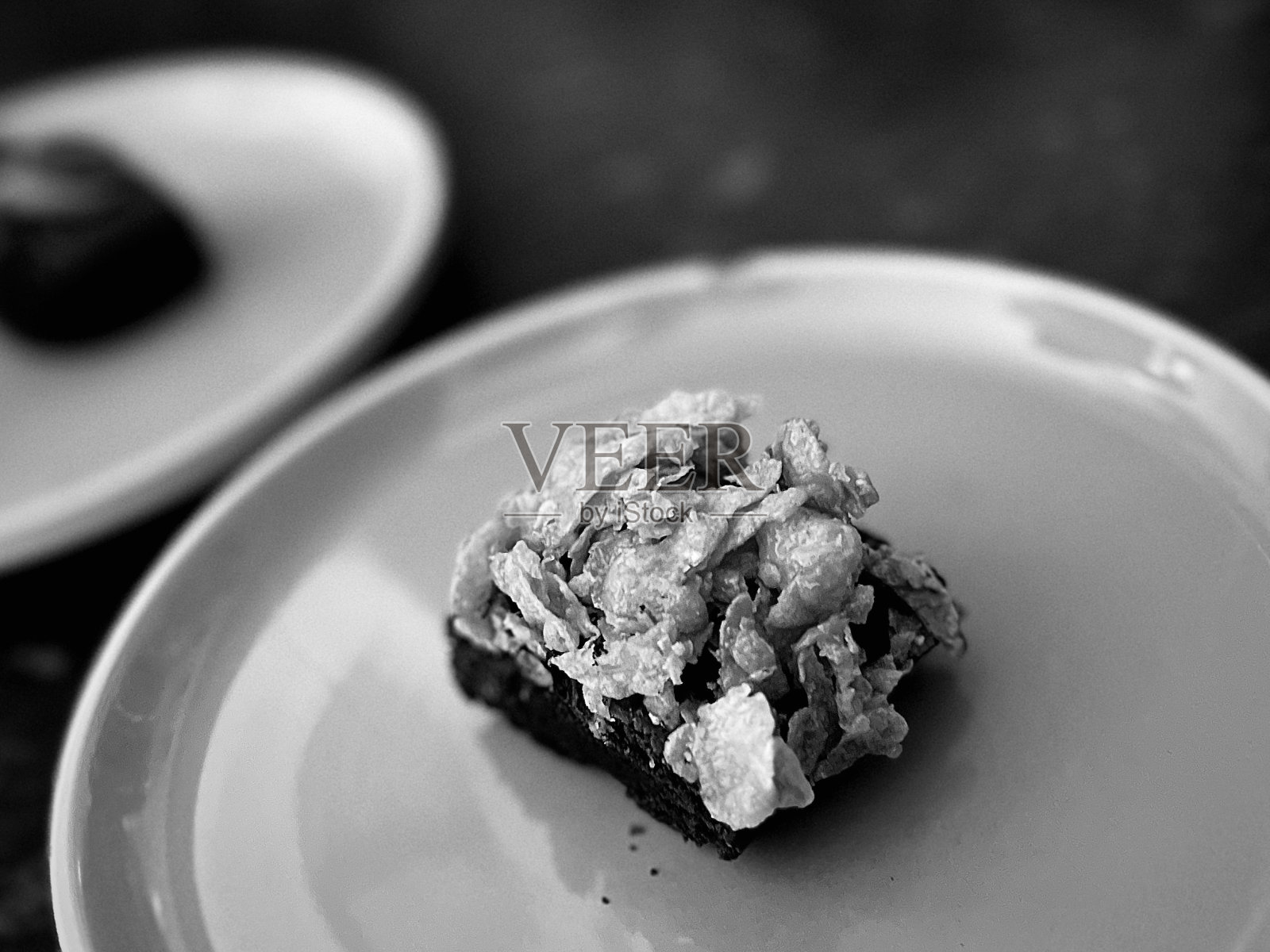 巧克力玉米片布朗尼照片摄影图片