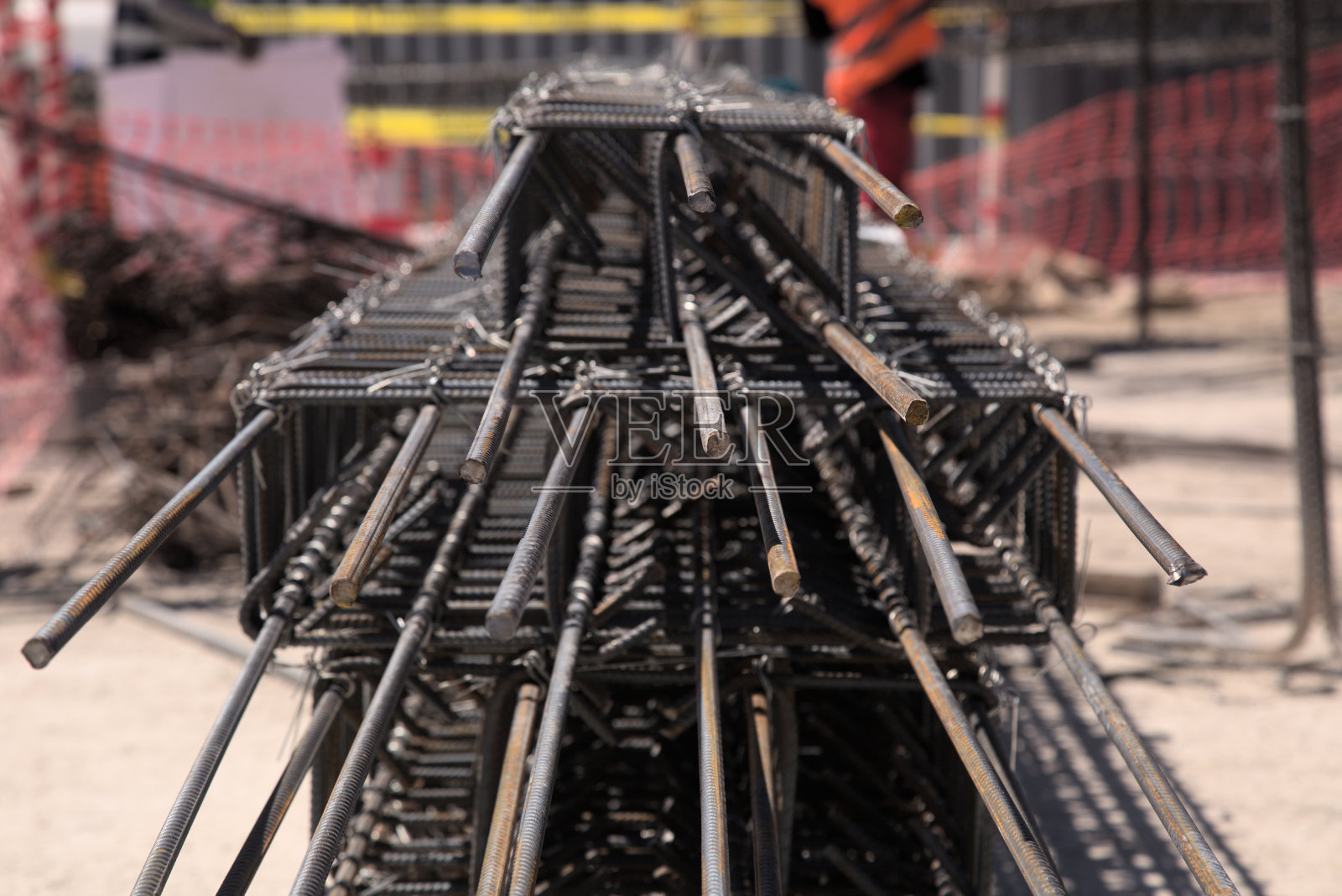 建筑用铁条照片摄影图片