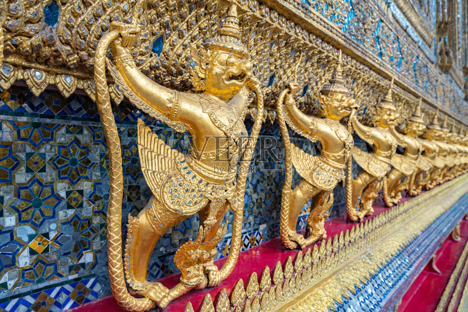 泰国曼谷大皇宫,亚洲宏伟的建筑和寺庙照片摄影图片