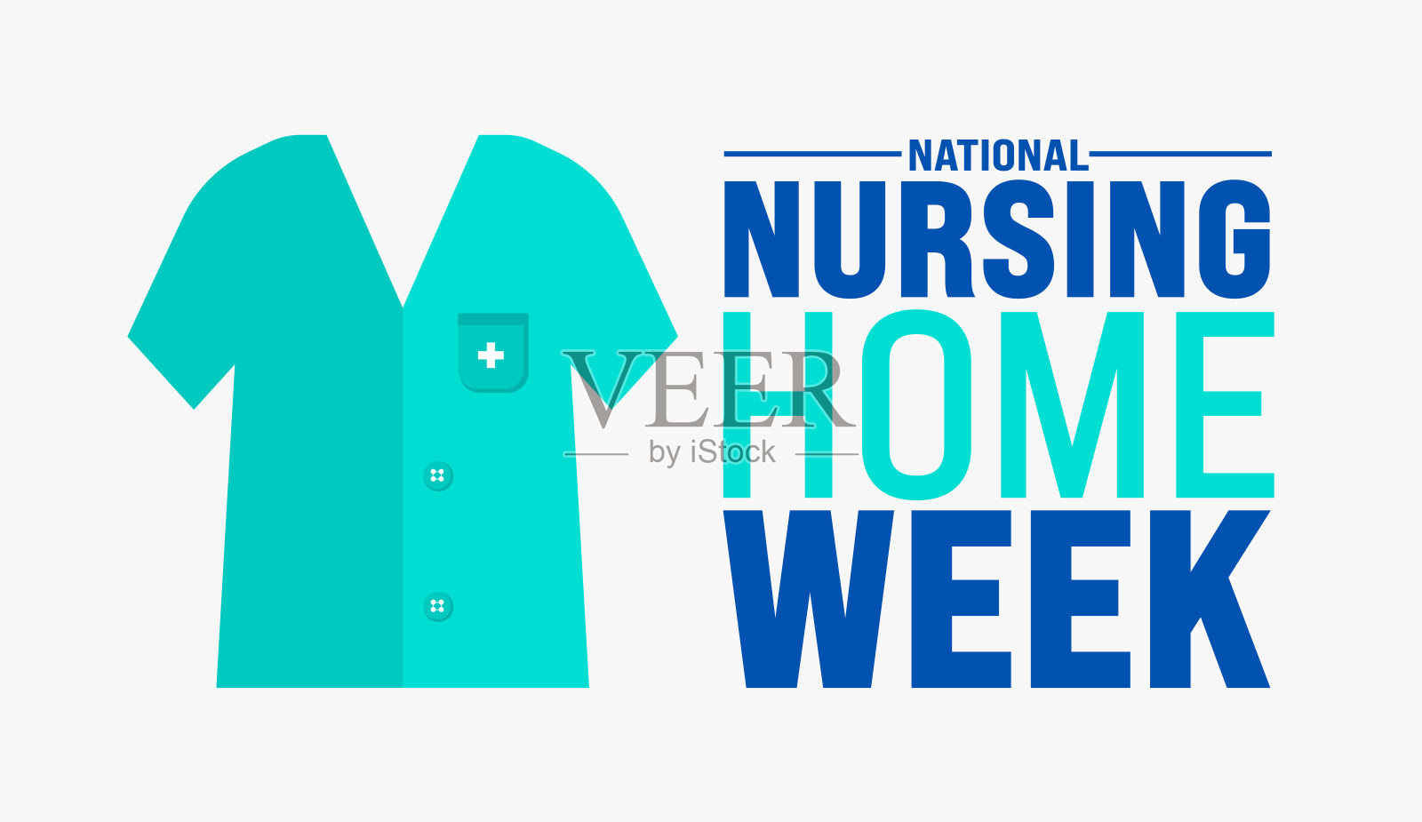 五月是全国养老院周的背景模板。节日的概念。用于背景,横幅,标语牌,卡片和海报设计模板,文字铭文和标准颜色。向量插画图片素材