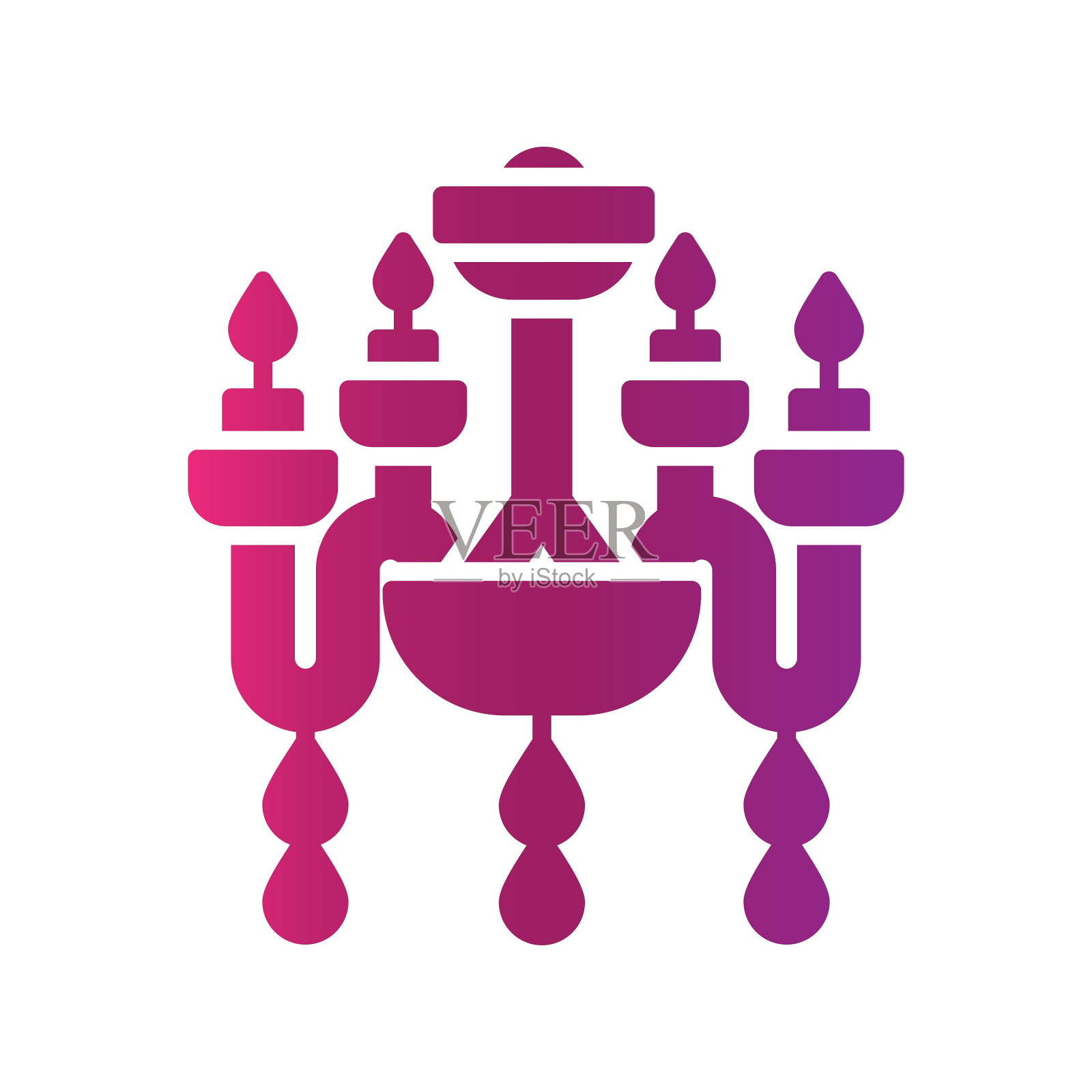 吊灯的图标插画图片素材