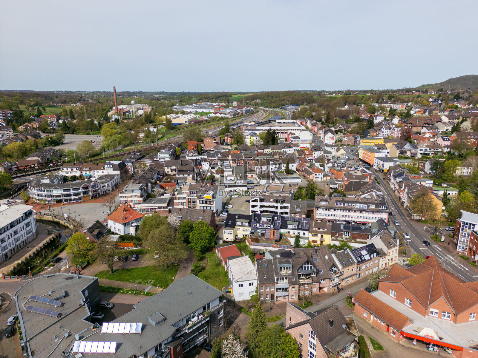 德国赫尔佐根拉特鸟瞰图照片摄影图片