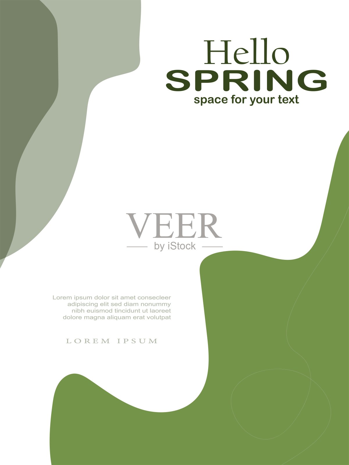 摘要春季主题插画图片素材