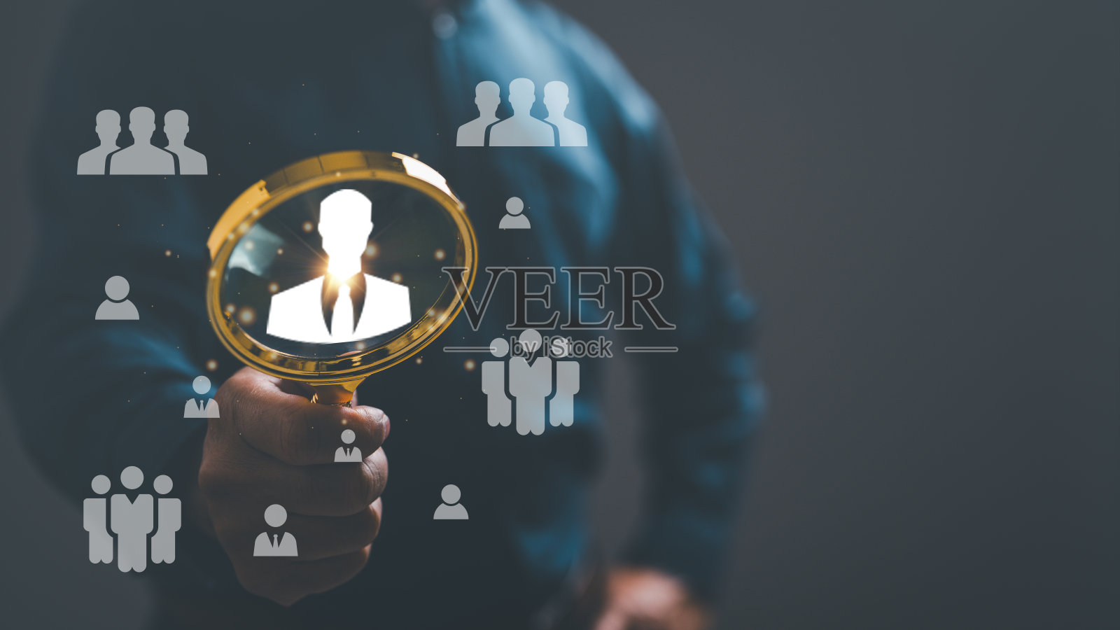 在商业领域,专业的人力管理确保正确的就业选择,寻求一个人的认可,以维护企业的诚信和成功。照片摄影图片