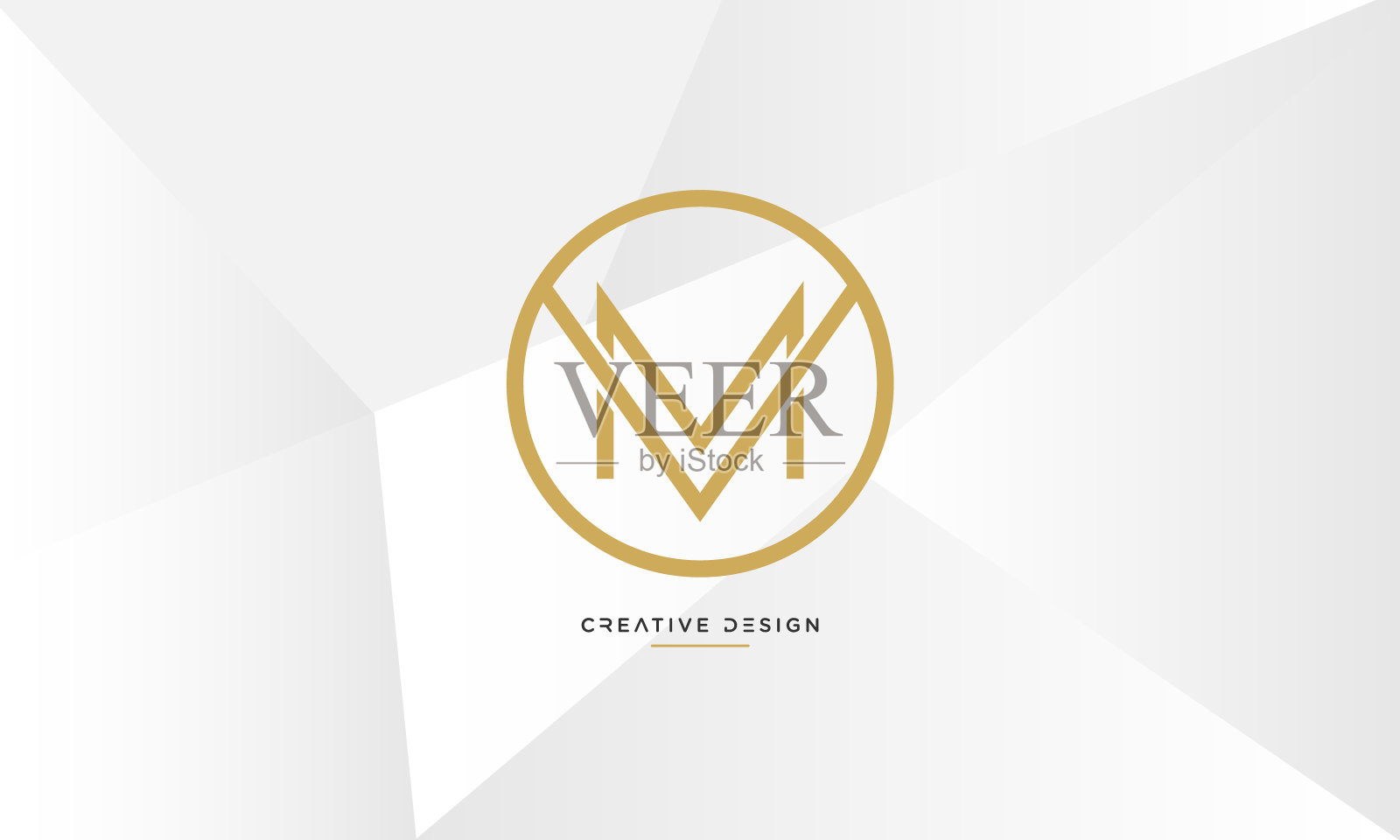 VM或MV字母组合插画图片素材