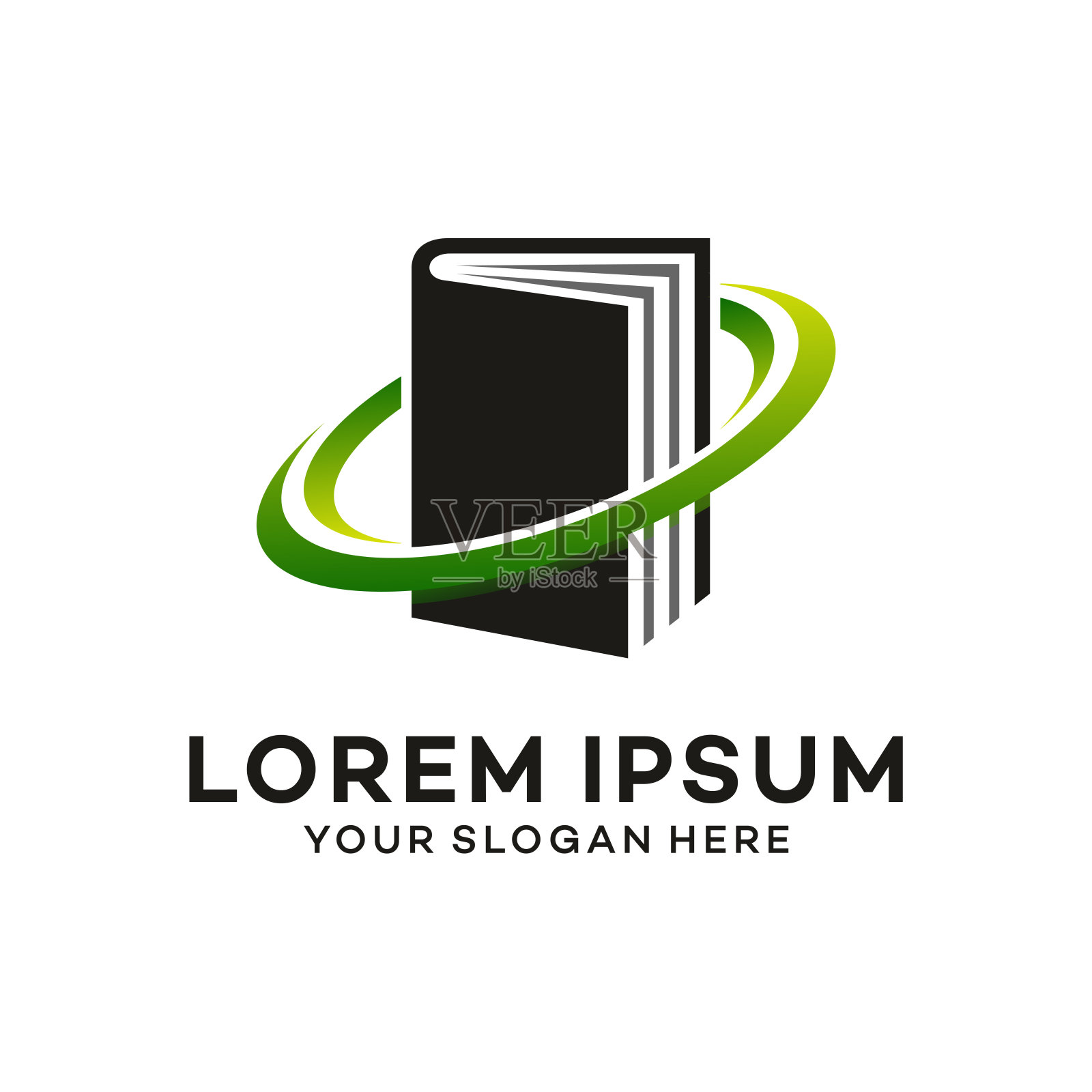 书学习标志矢量模板插图设计插画图片素材