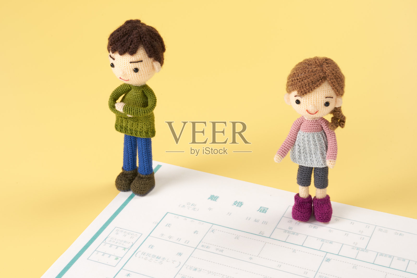 日本离婚通知书图片照片摄影图片