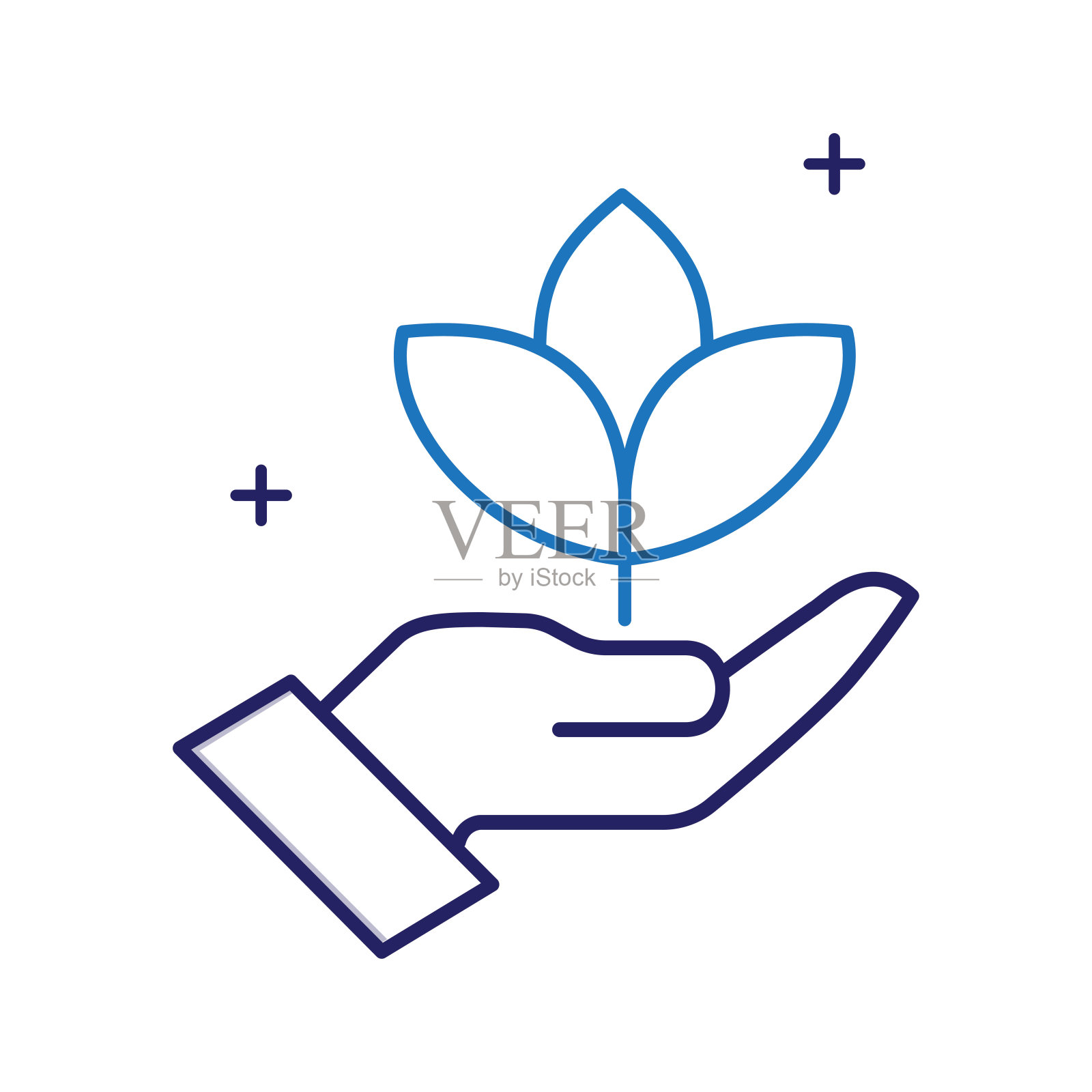 专注于可持续性矢量图标设计插画图片素材