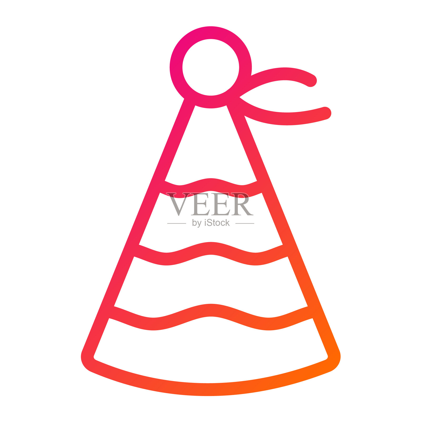 派对帽子矢量图标设计插图插画图片素材