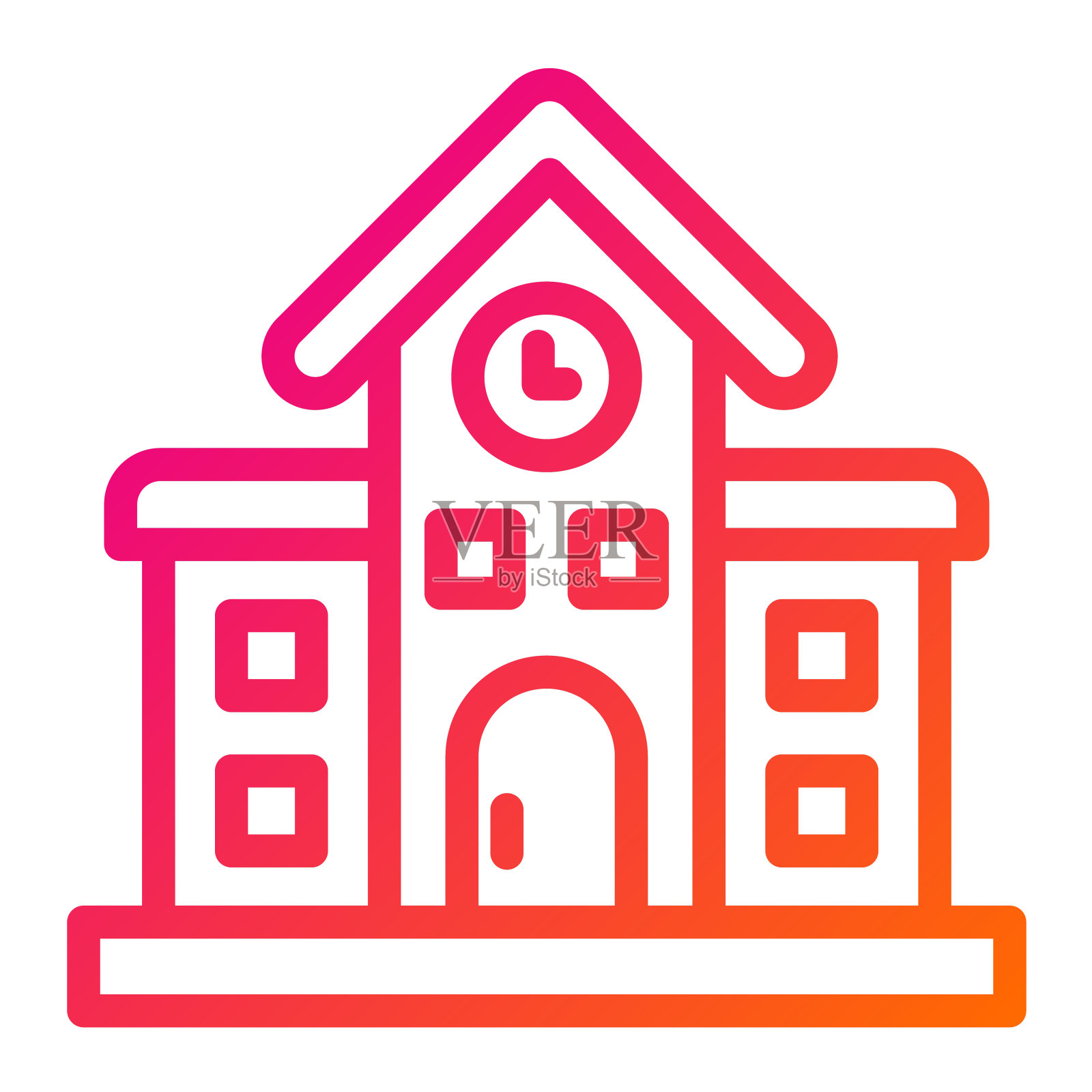 火车站矢量图标设计插图插画图片素材