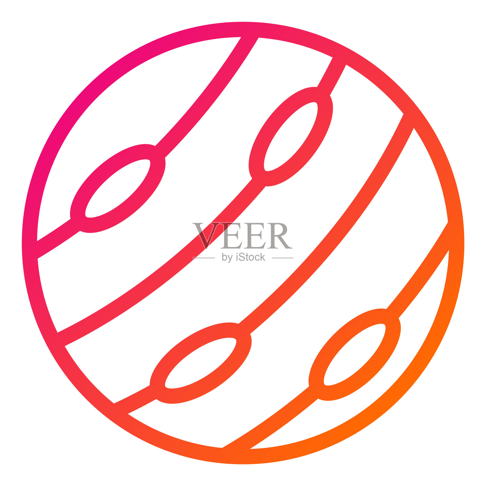 海王星矢量图标设计插图插画图片素材