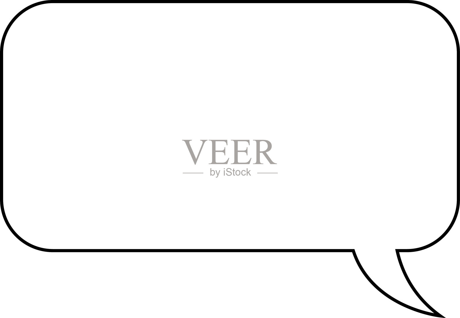 一套空白的白色语音气泡在平面设计,聊天框,消息框图标。气球涂鸦风格的思维符号符号。语音气泡被隔离在背景上。插画图片素材