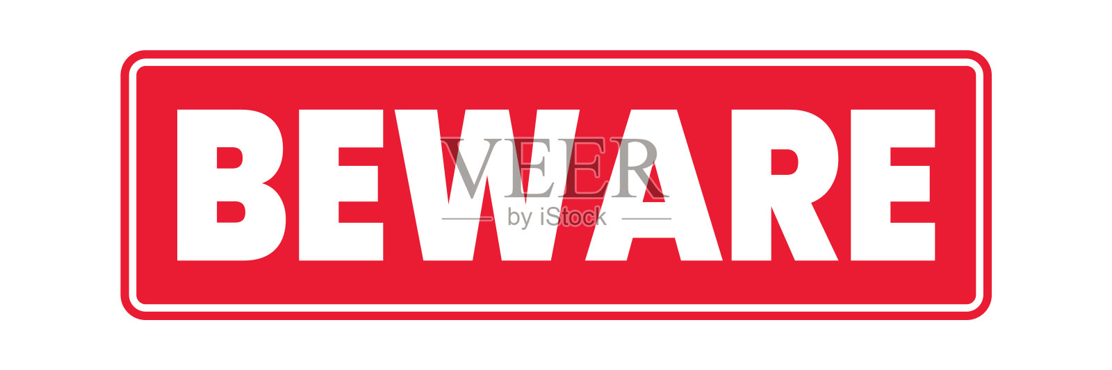 要小心了。小心标志,贴纸,标签,横幅,海报,矢量插画图片素材