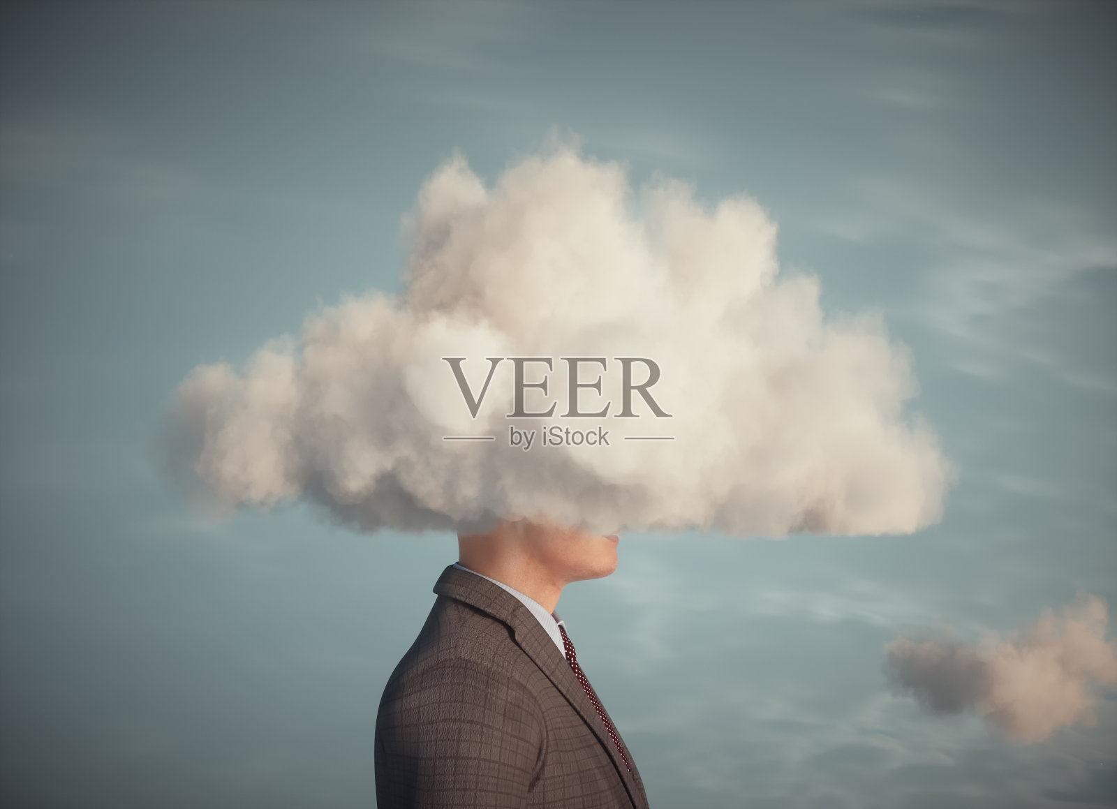 一个不切实际的商人。照片摄影图片