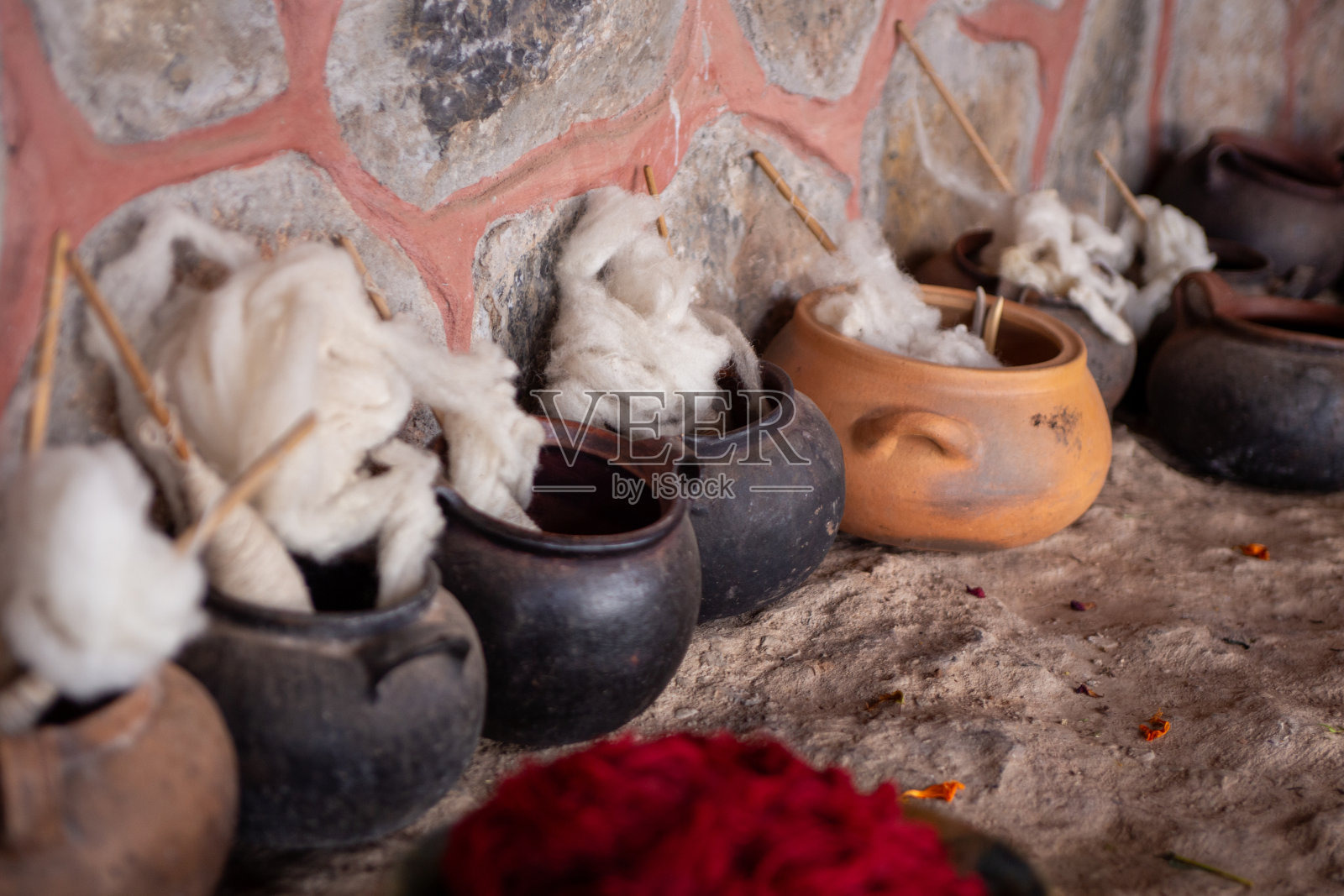 未染色的羊驼羊毛照片摄影图片