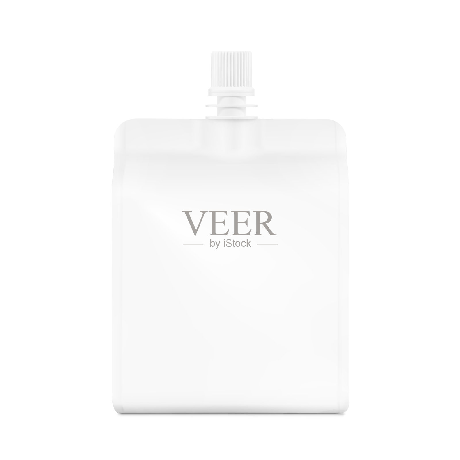 欢呼包装模型与喷嘴。插画图片素材