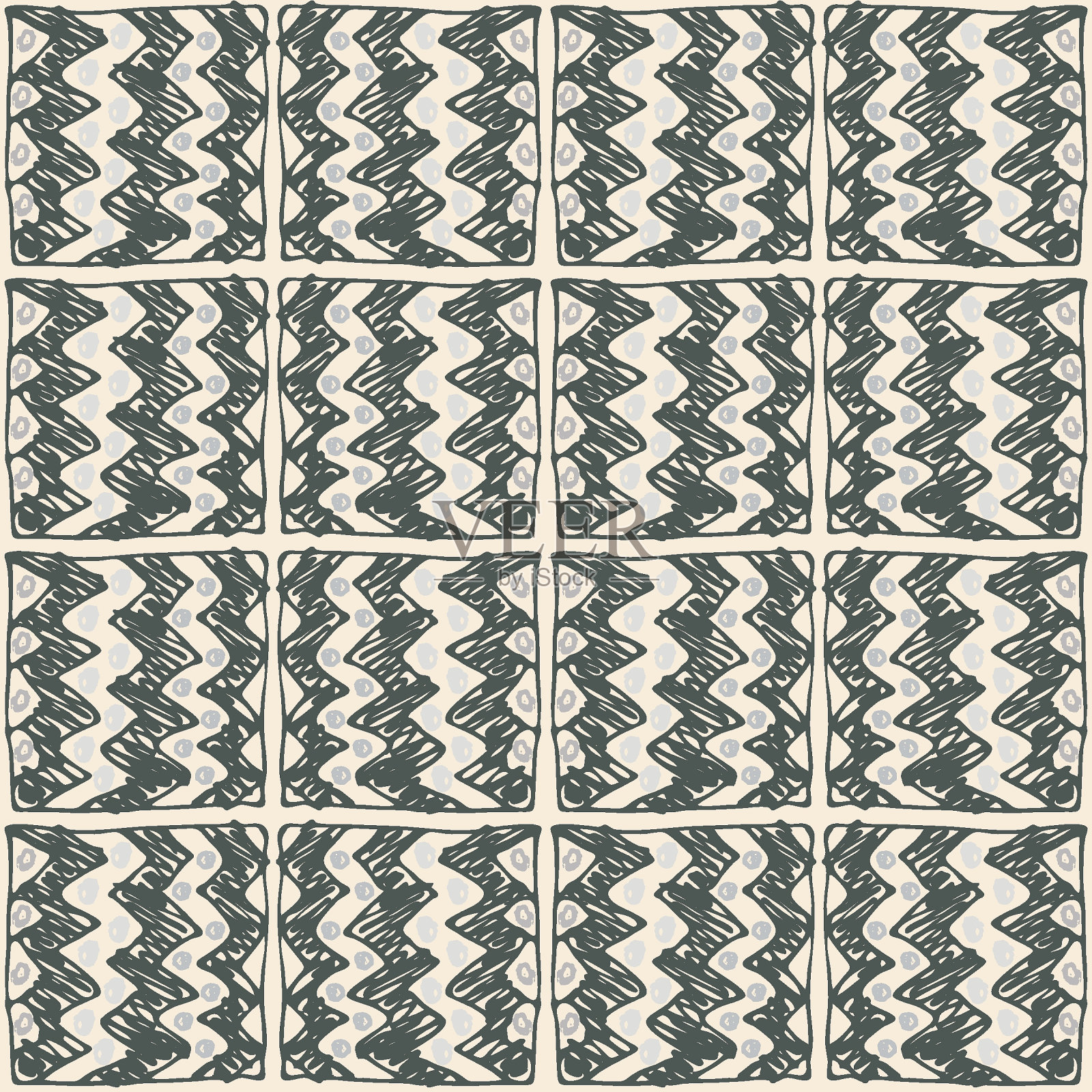 抽象几何无缝图案。时尚的装饰与线条,矩形,对角线网格,重复瓷砖。简单的黑白纹理。现代几何背景。设计装饰,印刷插画图片素材