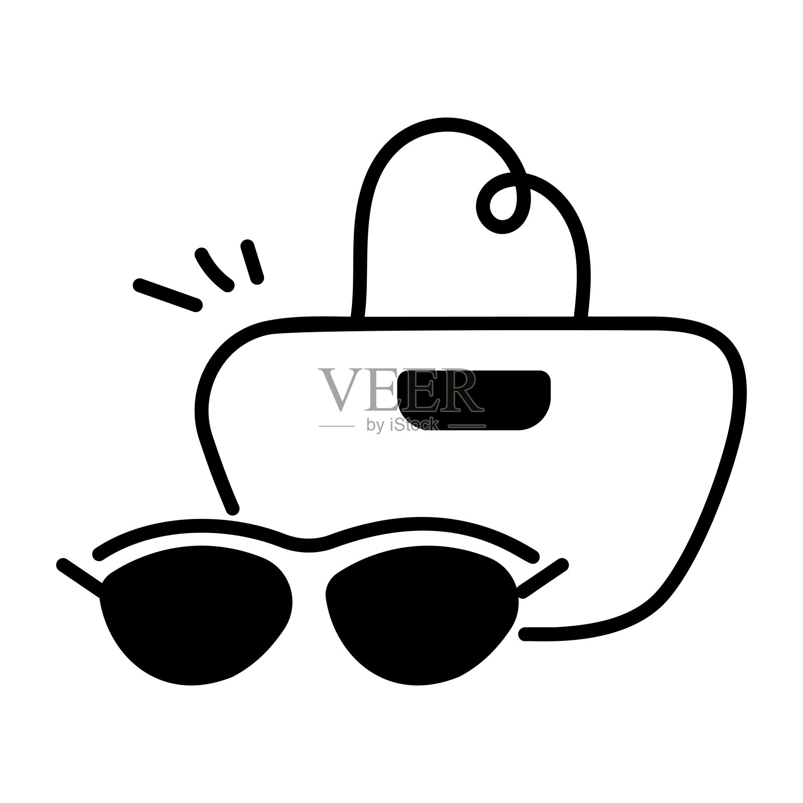 女孩配件插画图片素材