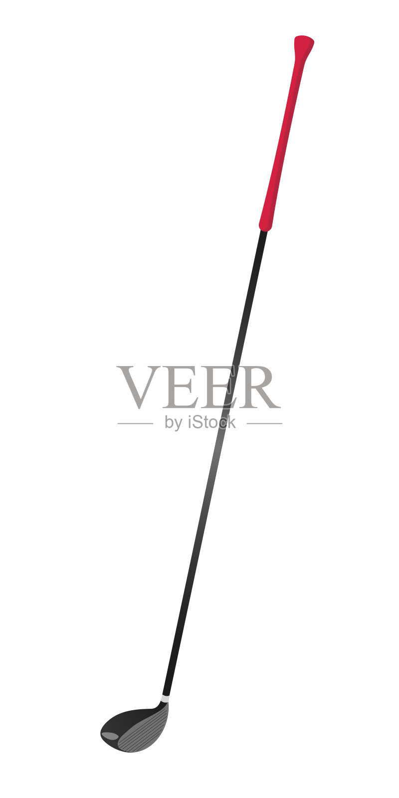 高尔夫俱乐部,矢量插图孤立的白色背景。体育的概念。卡通设计海报,图标,卡片,标志,标签,横幅,贴纸。插画图片素材