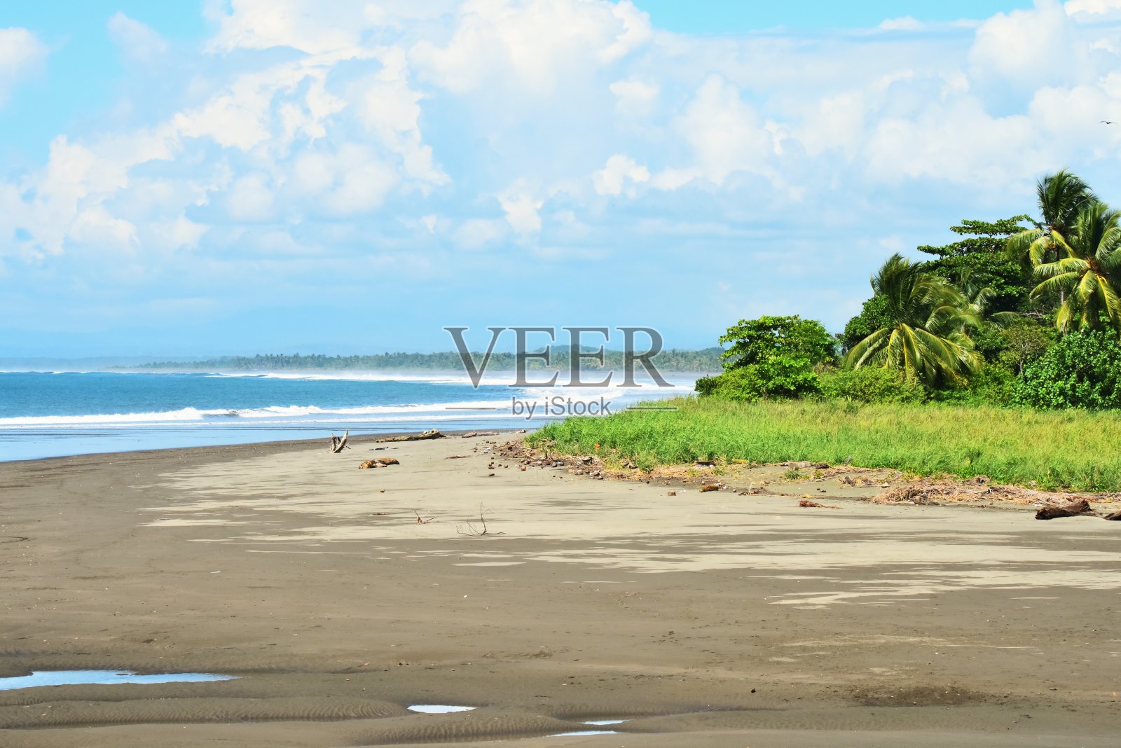 哥斯达黎加美丽的西海岸。照片摄影图片