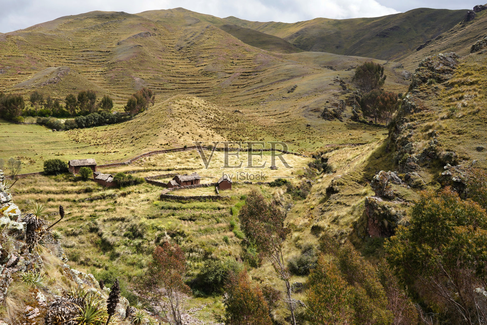 古印加牧场照片摄影图片