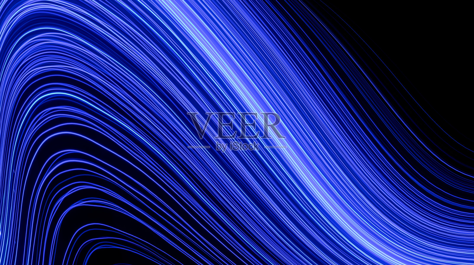 黑暗中的蓝线照片摄影图片