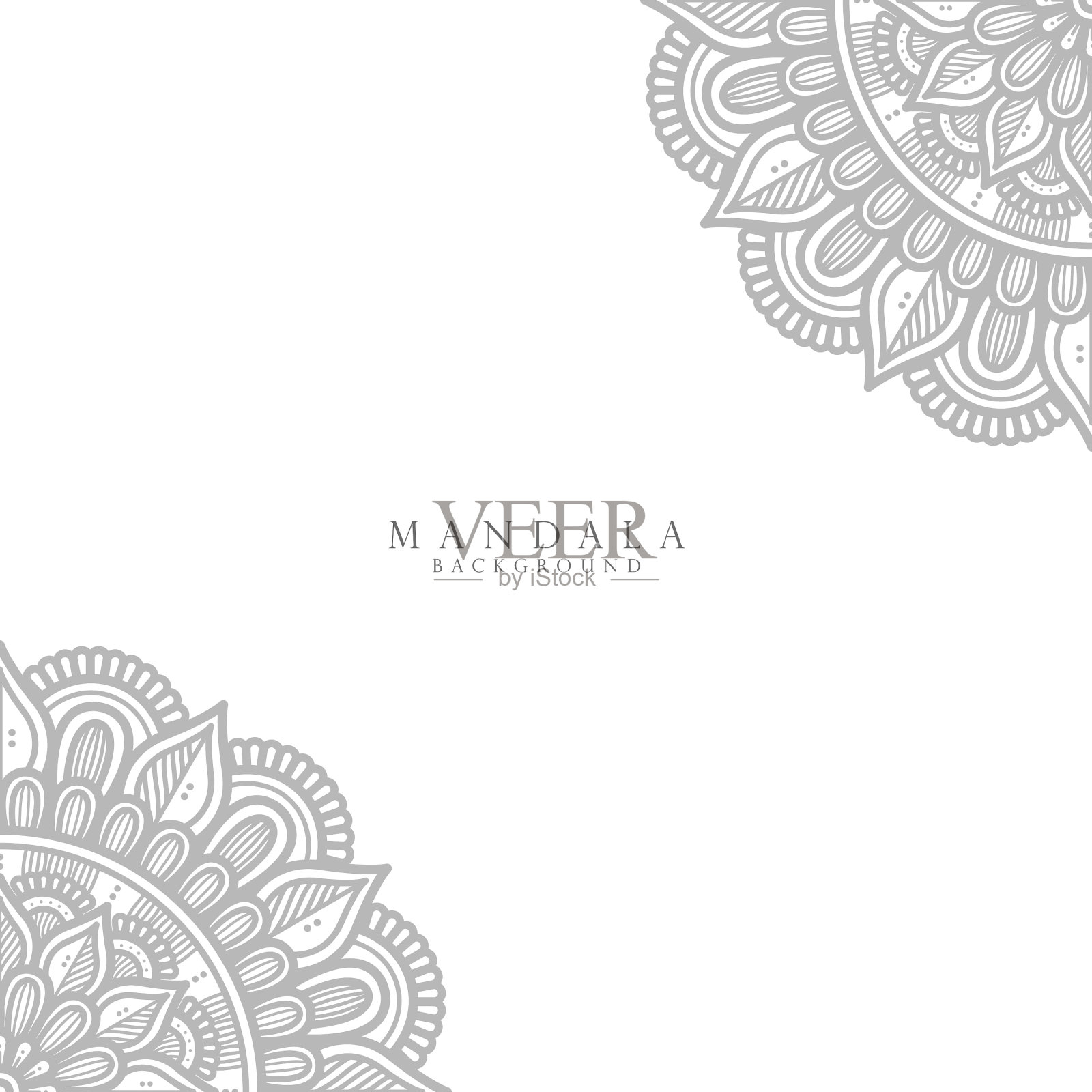 观赏曼陀罗背景插画图片素材