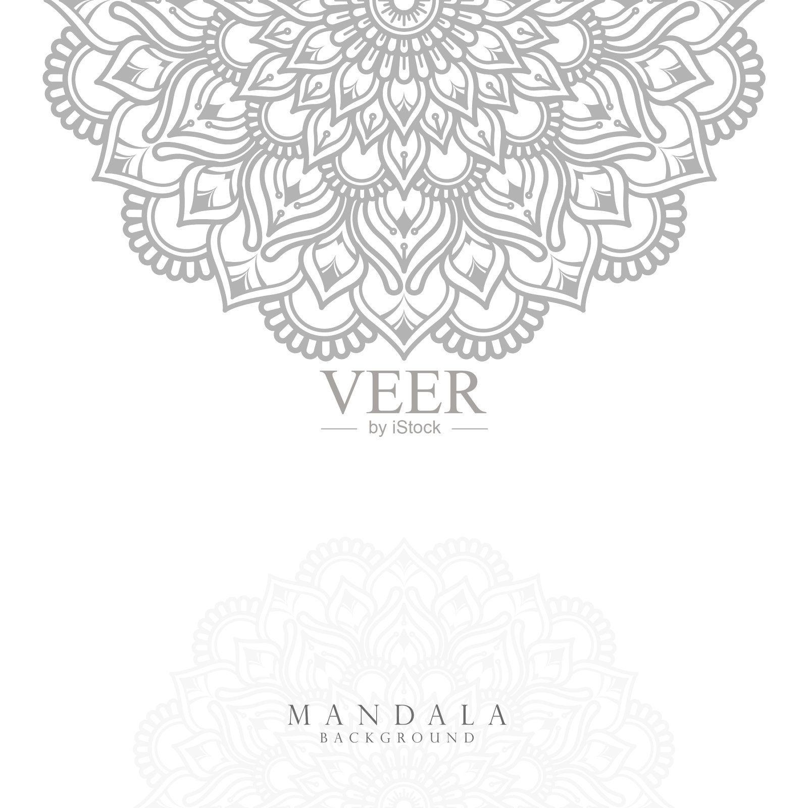 观赏曼陀罗背景插画图片素材