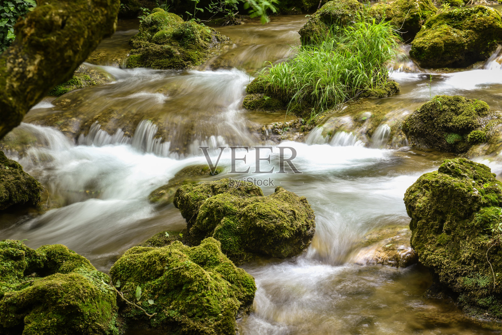 奇幻童话——森林深处的梦幻河流照片摄影图片
