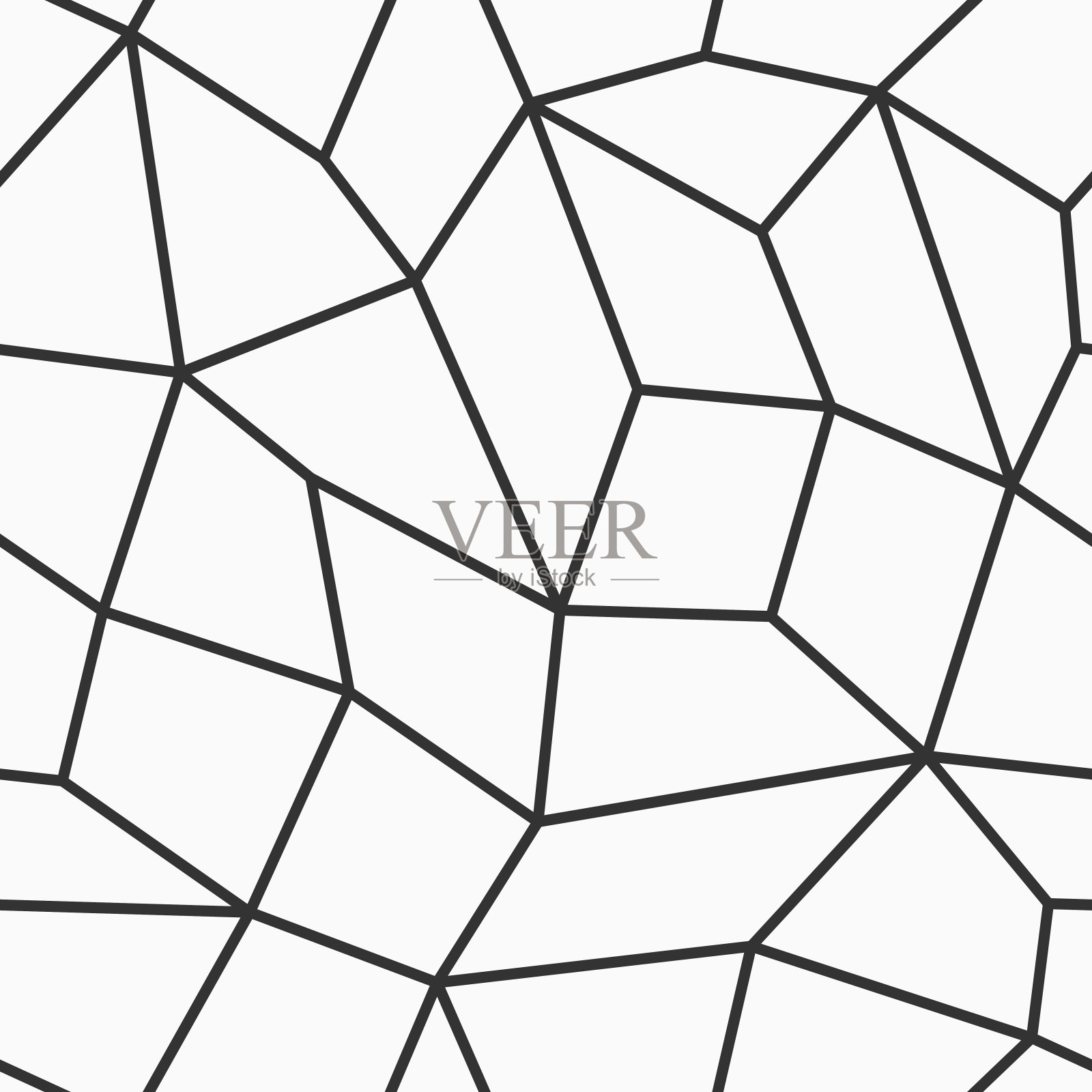 抽象几何低多边形无缝矢量图案与瓷砖。简约的设计。低多边形艺术。插画图片素材