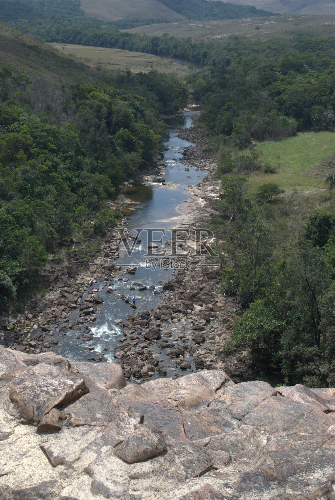 大萨巴纳瀑布。照片摄影图片