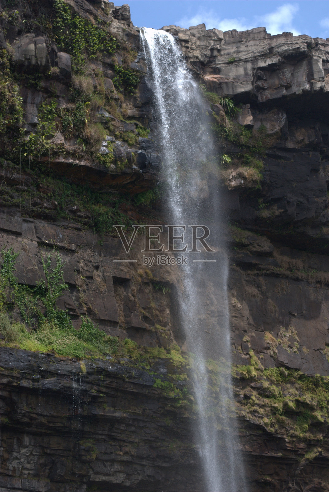 大萨巴纳瀑布。照片摄影图片