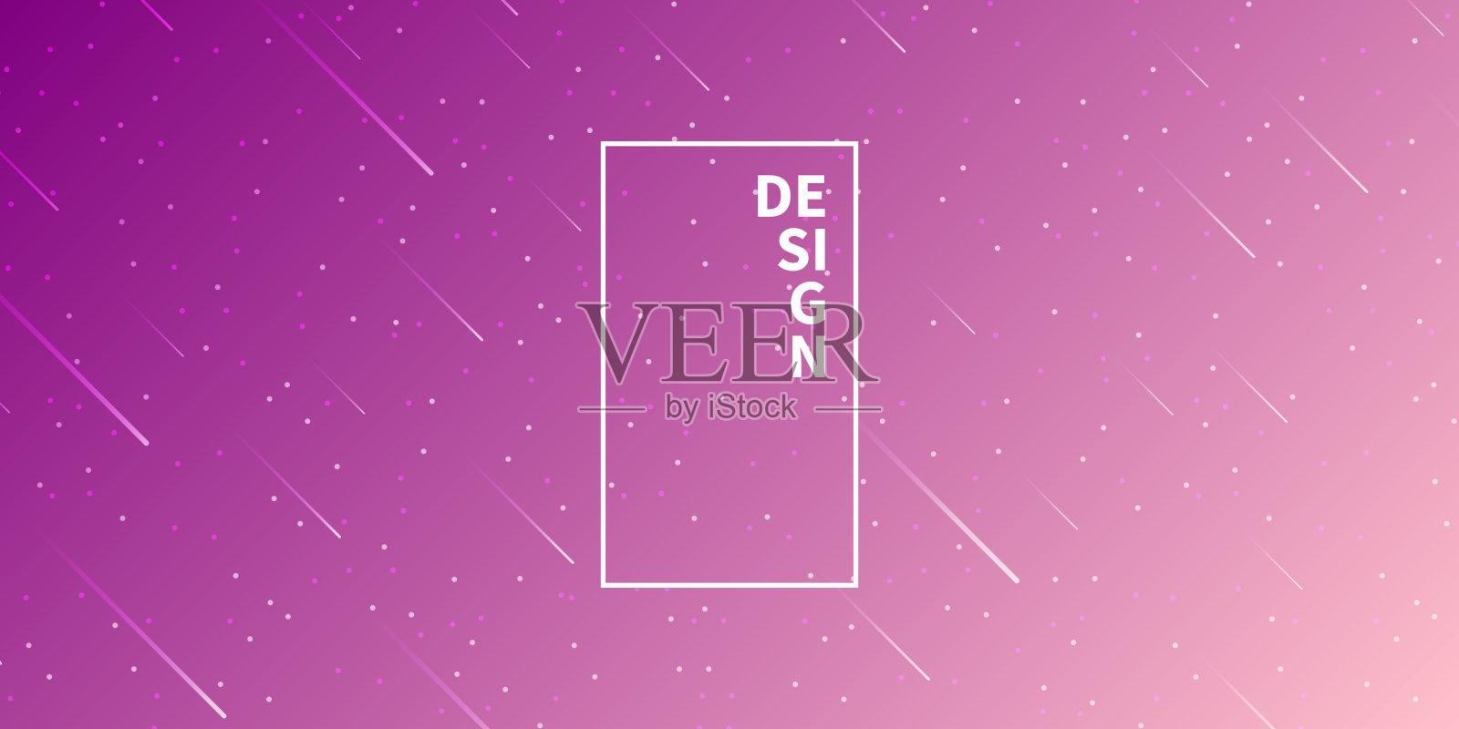 时尚的星空与紫色渐变插画图片素材