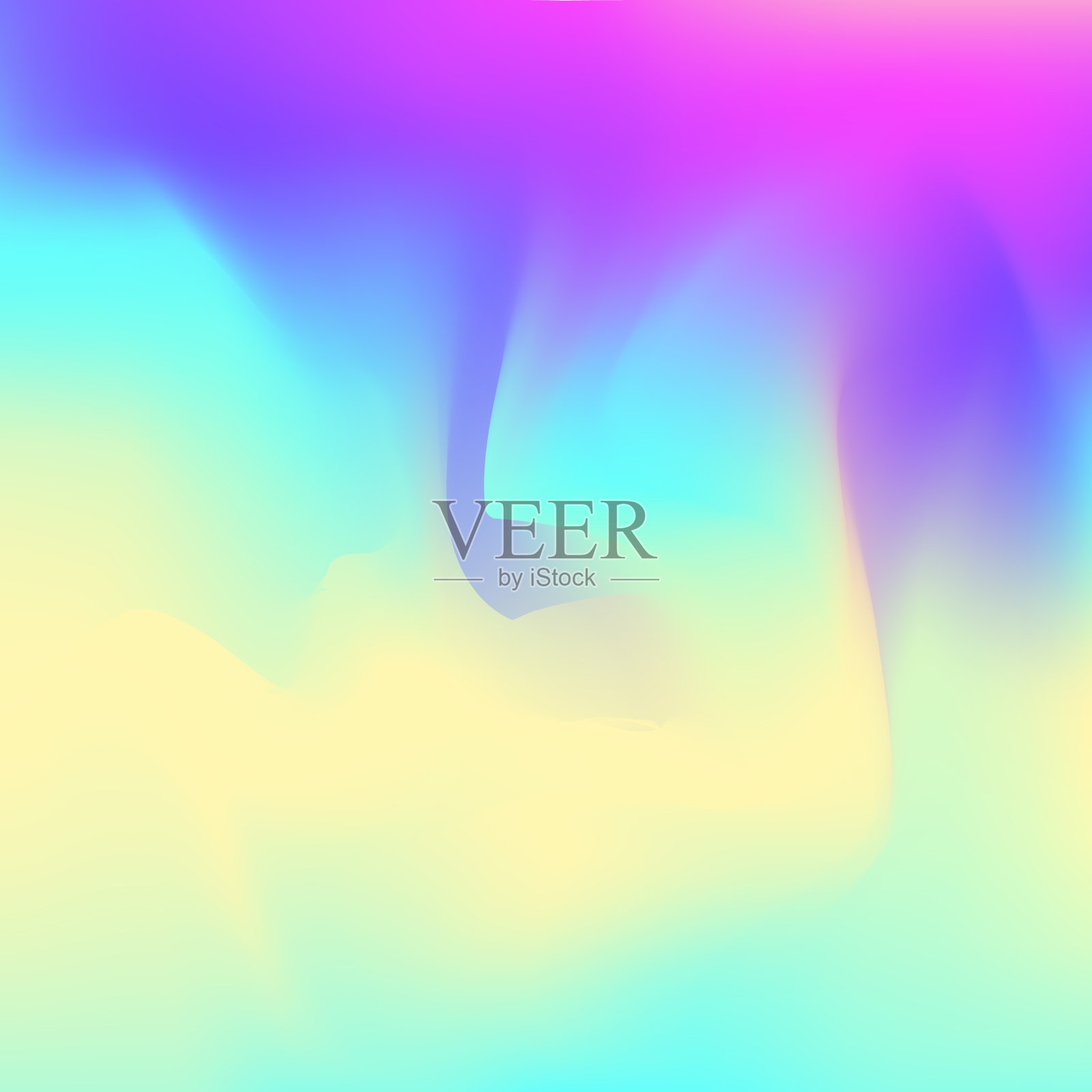 彩虹色的纹理。软全息模板。少女。粉色霓虹渐变。全息背景。光芒四射的背景。模糊的效果。宇宙的液体。蓝色彩虹纹理插画图片素材