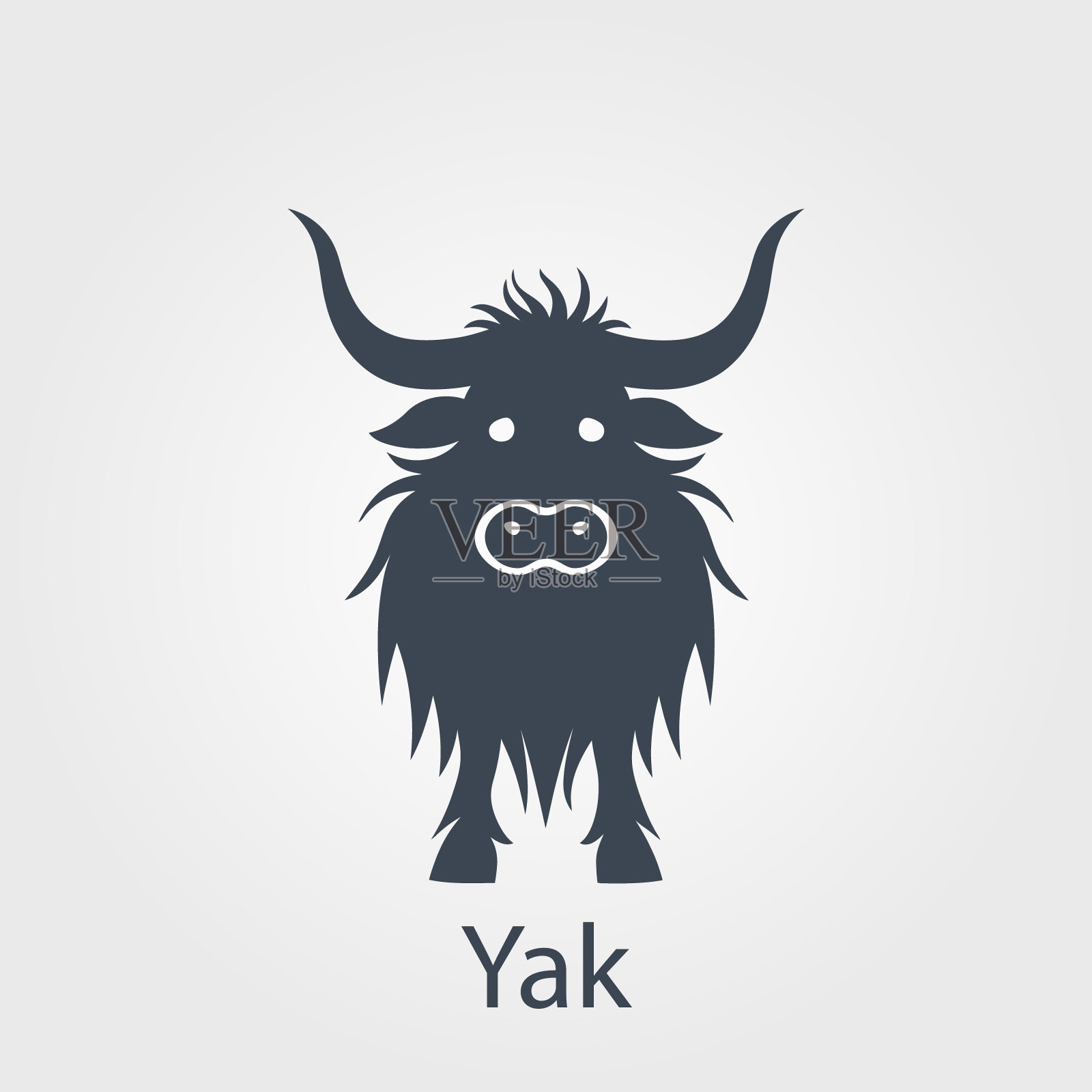 牦牛图标插画图片素材