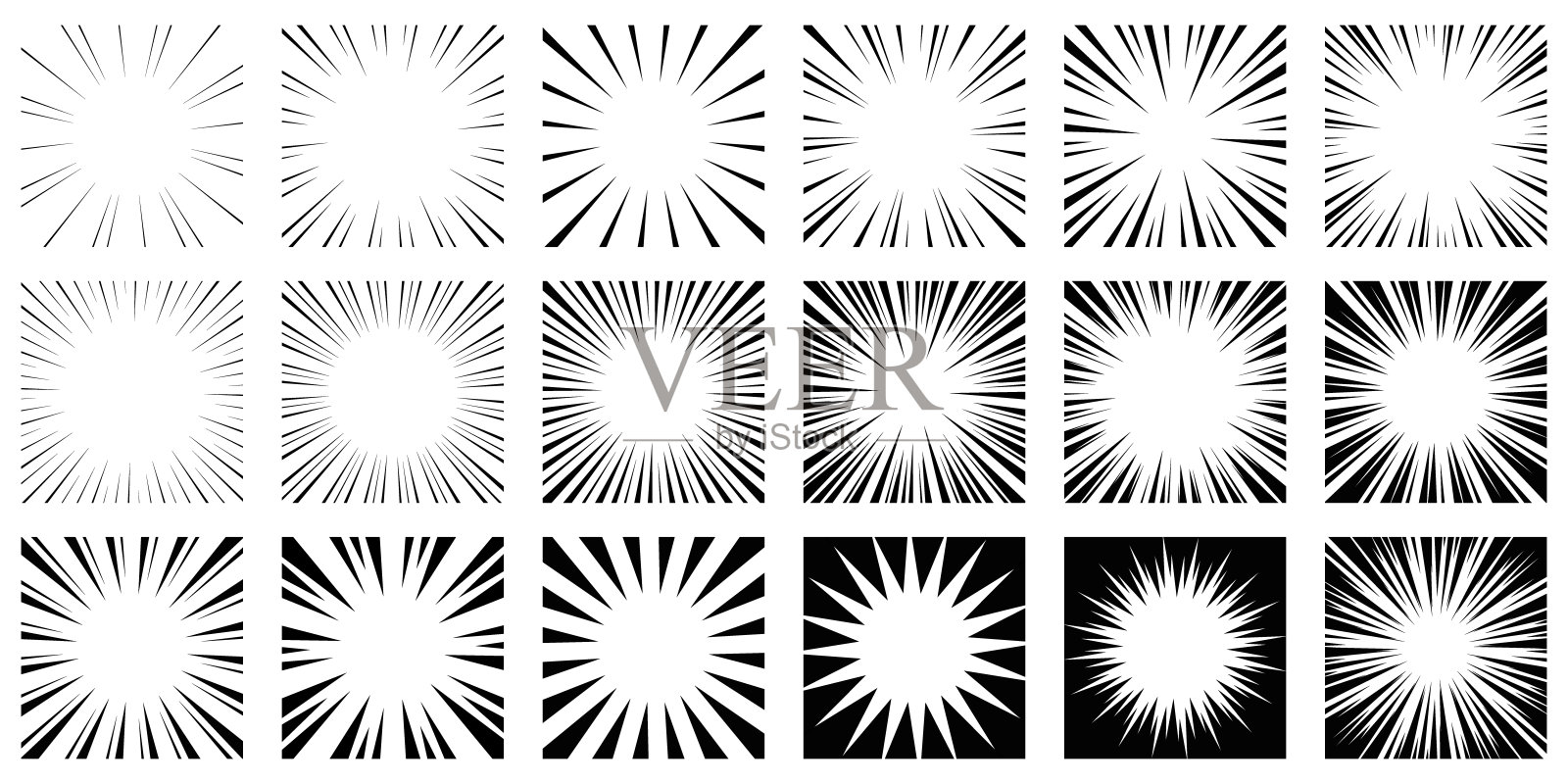 一套饱和线条插图材料插画图片素材