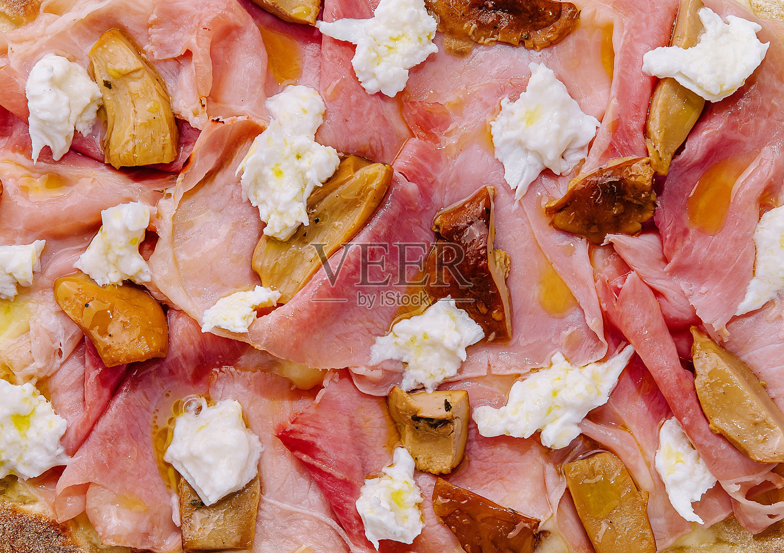 手工面饼披萨特写背景照片摄影图片