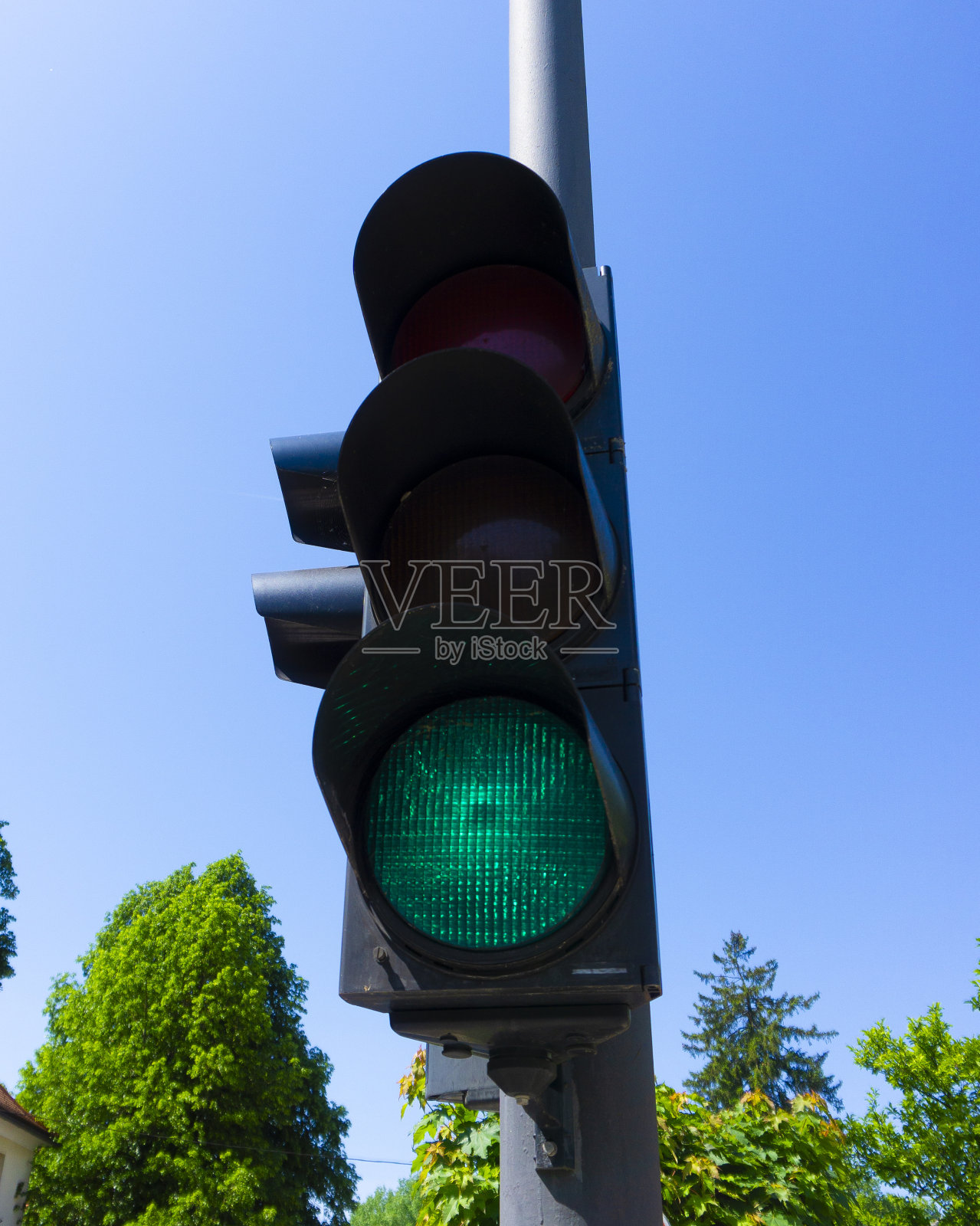 十字路口信号灯照片摄影图片