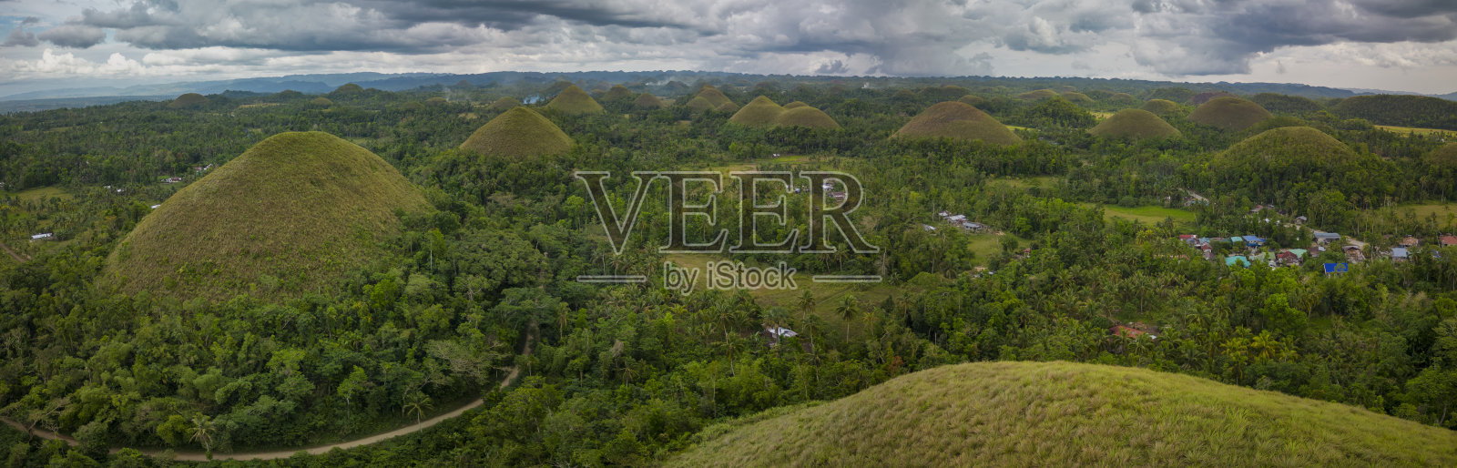 大自然的艺术:巧克力山全景照片摄影图片