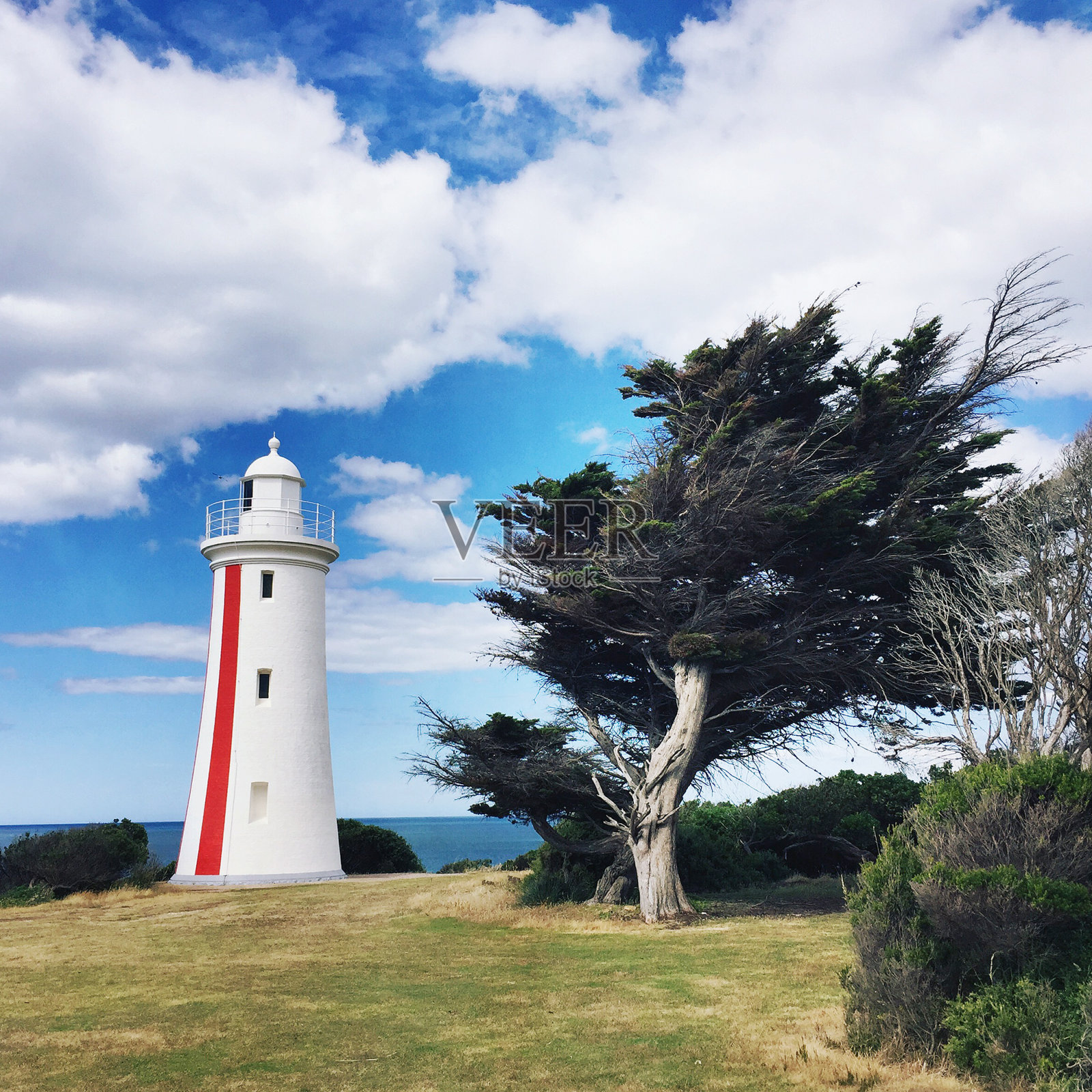 默西布拉夫灯塔景色照片摄影图片