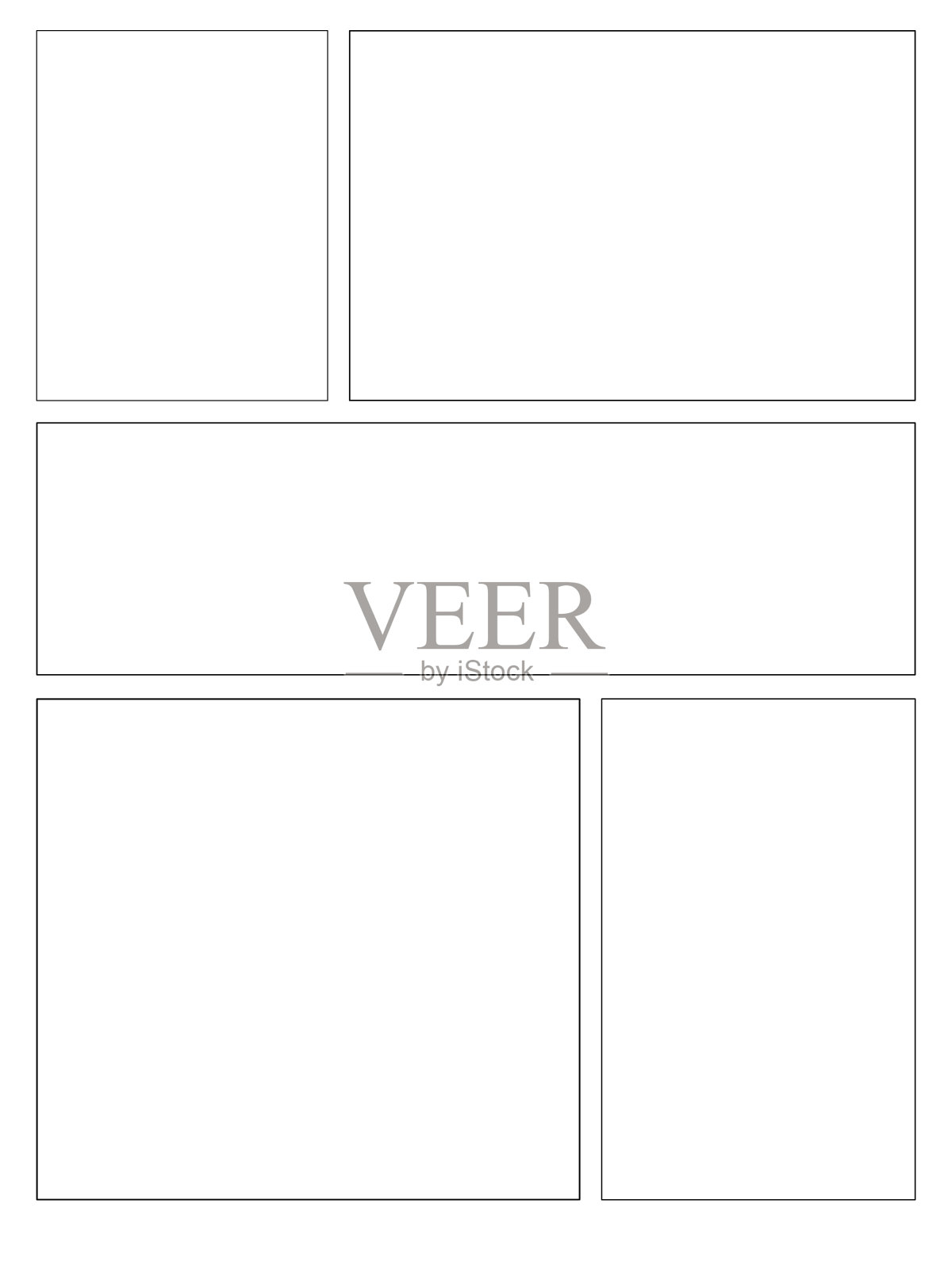 漫画或漫画背景,流行艺术背景的框架和面板的漫画或漫画艺术家插画图片素材